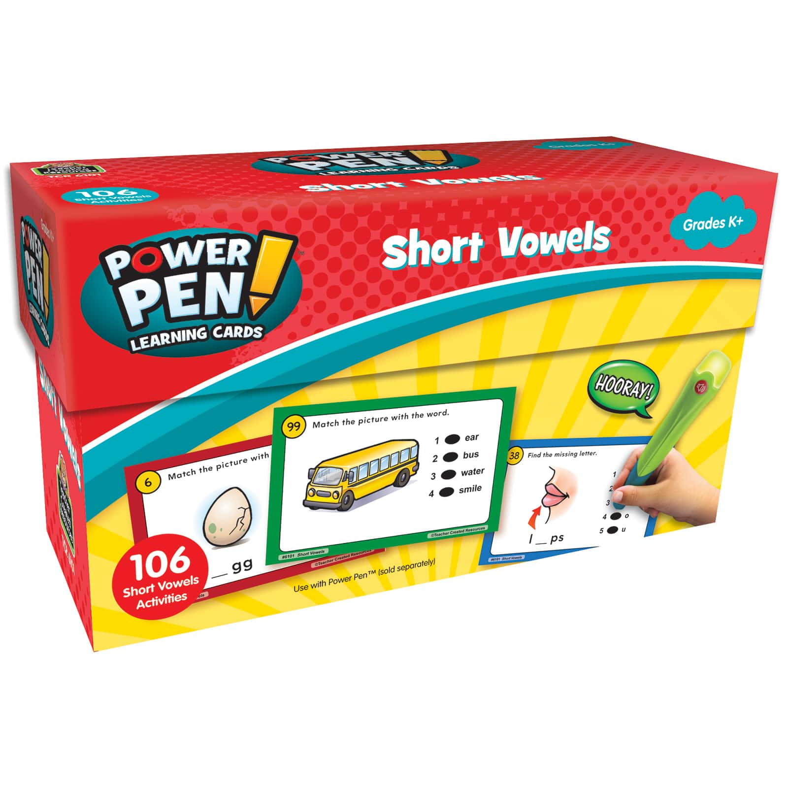 Teacher Created Resources Power Pen&#x2122; Learning Cards: Short Vowels