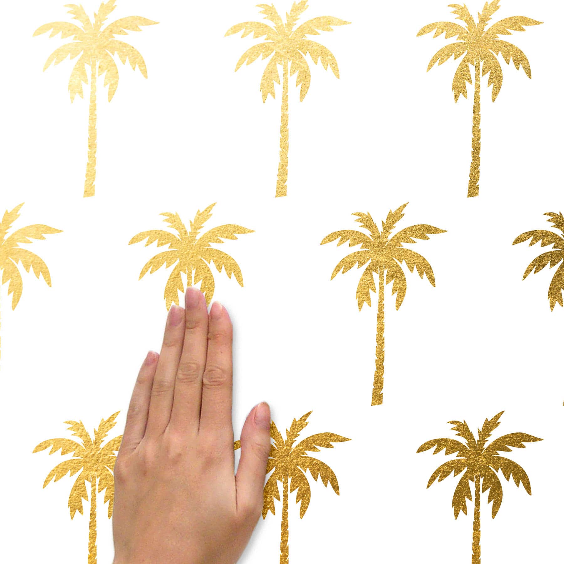 RoomMates Gold Foil Palm Tree Peel &#x26; Stick Wall Decals