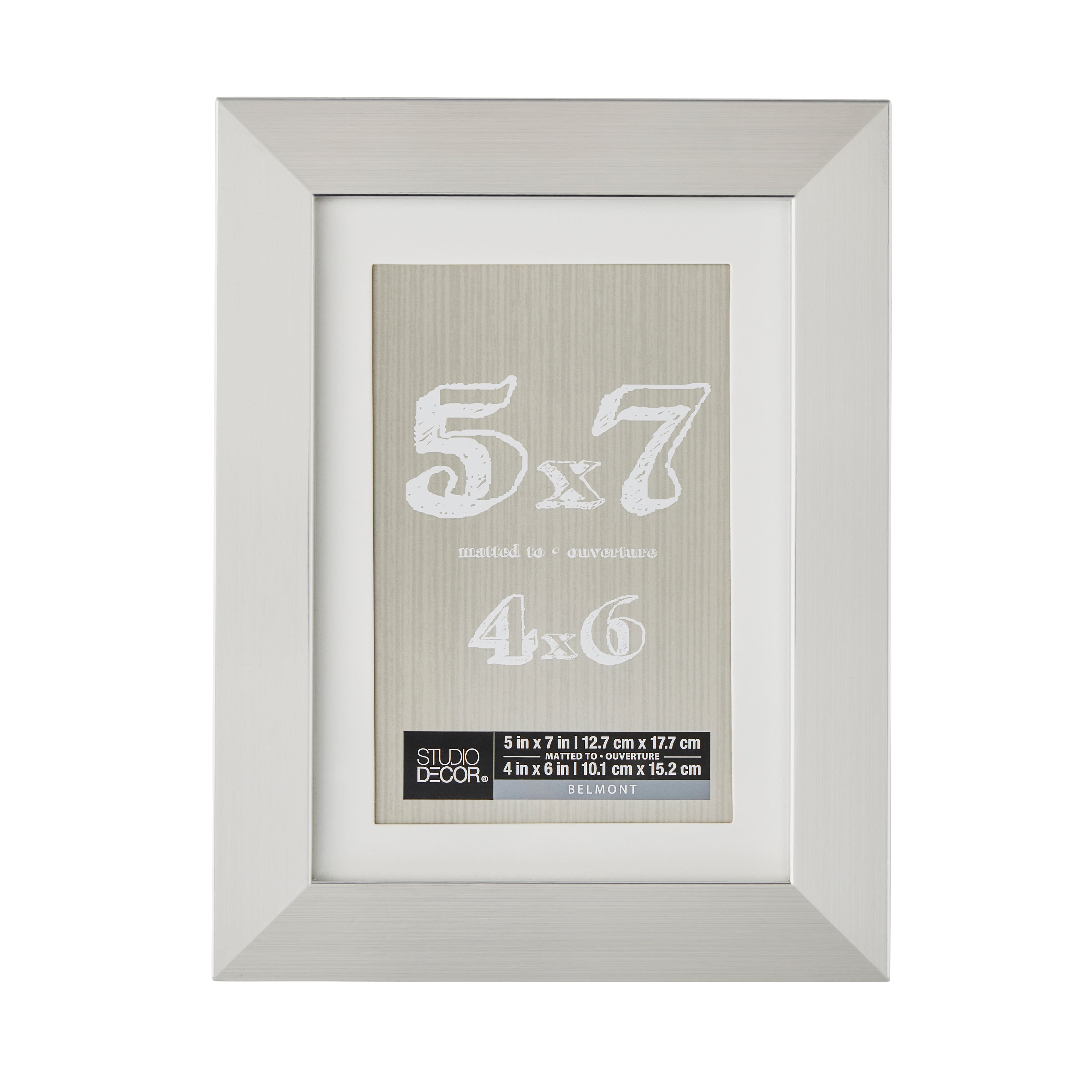 Silver Belmont Frame with Mat By Studio D&#xE9;cor&#xAE;