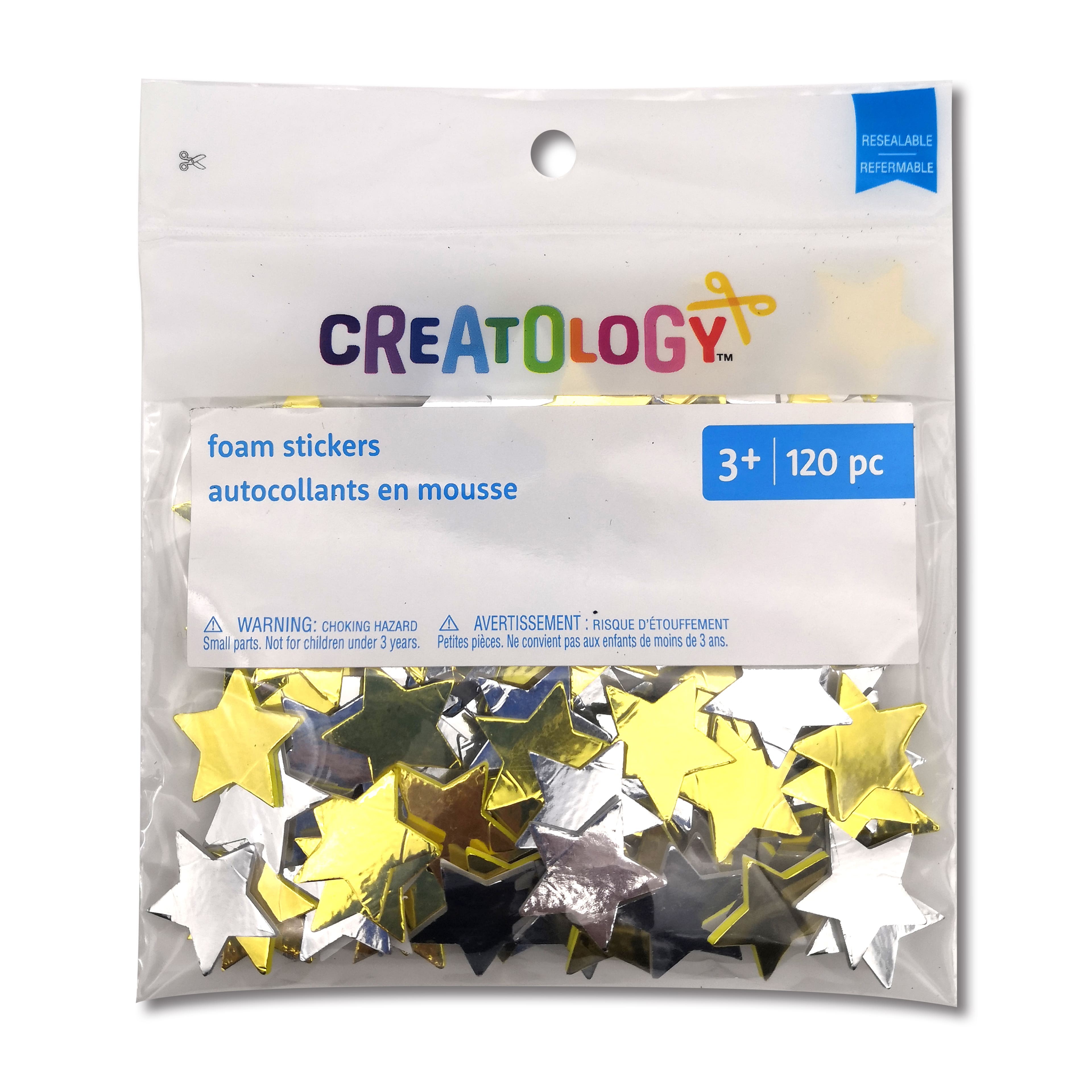 Creatology Metallic Foam Star Stickers - 1 Each