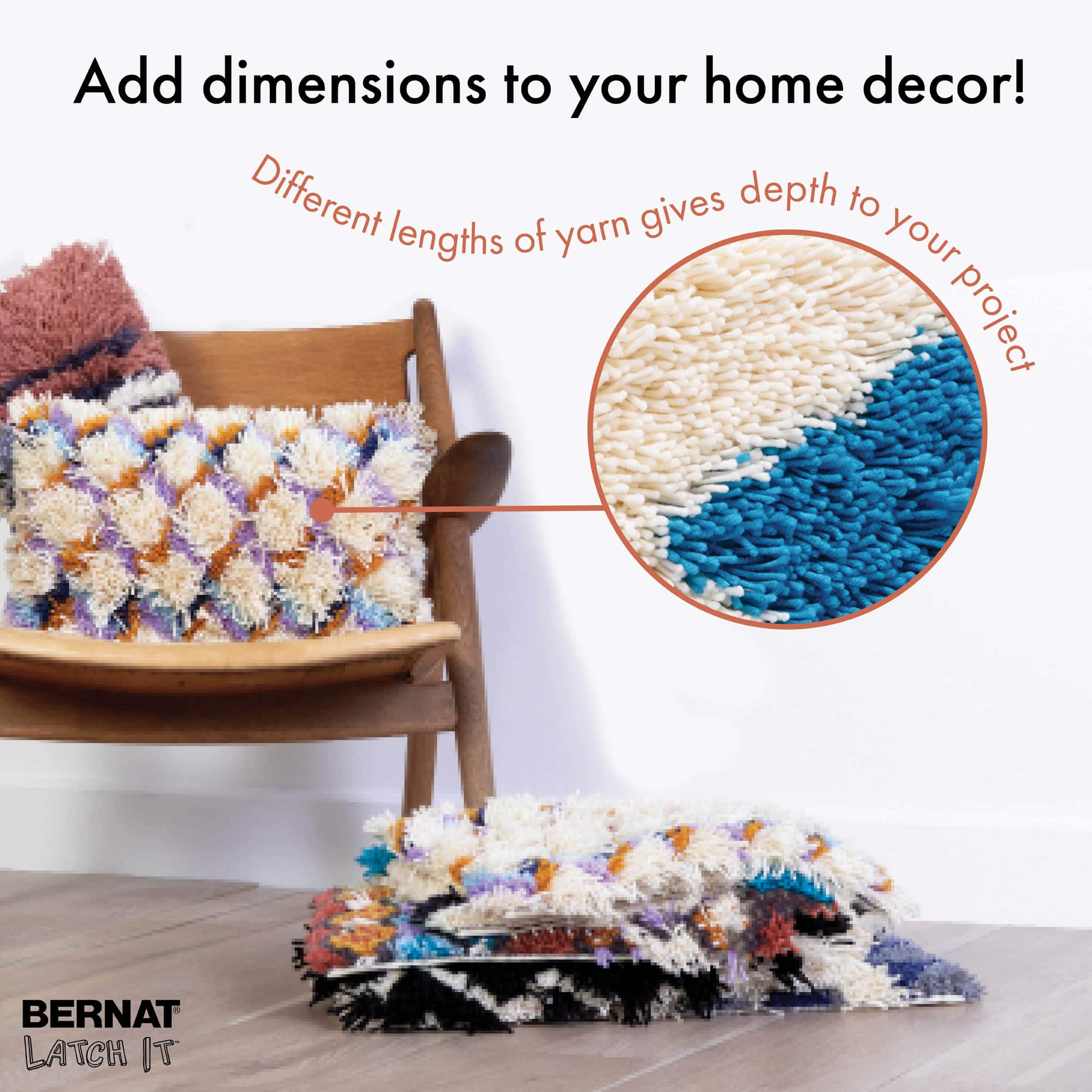 Bernat® Latch It™ Harmonic Boho Yarn Kit