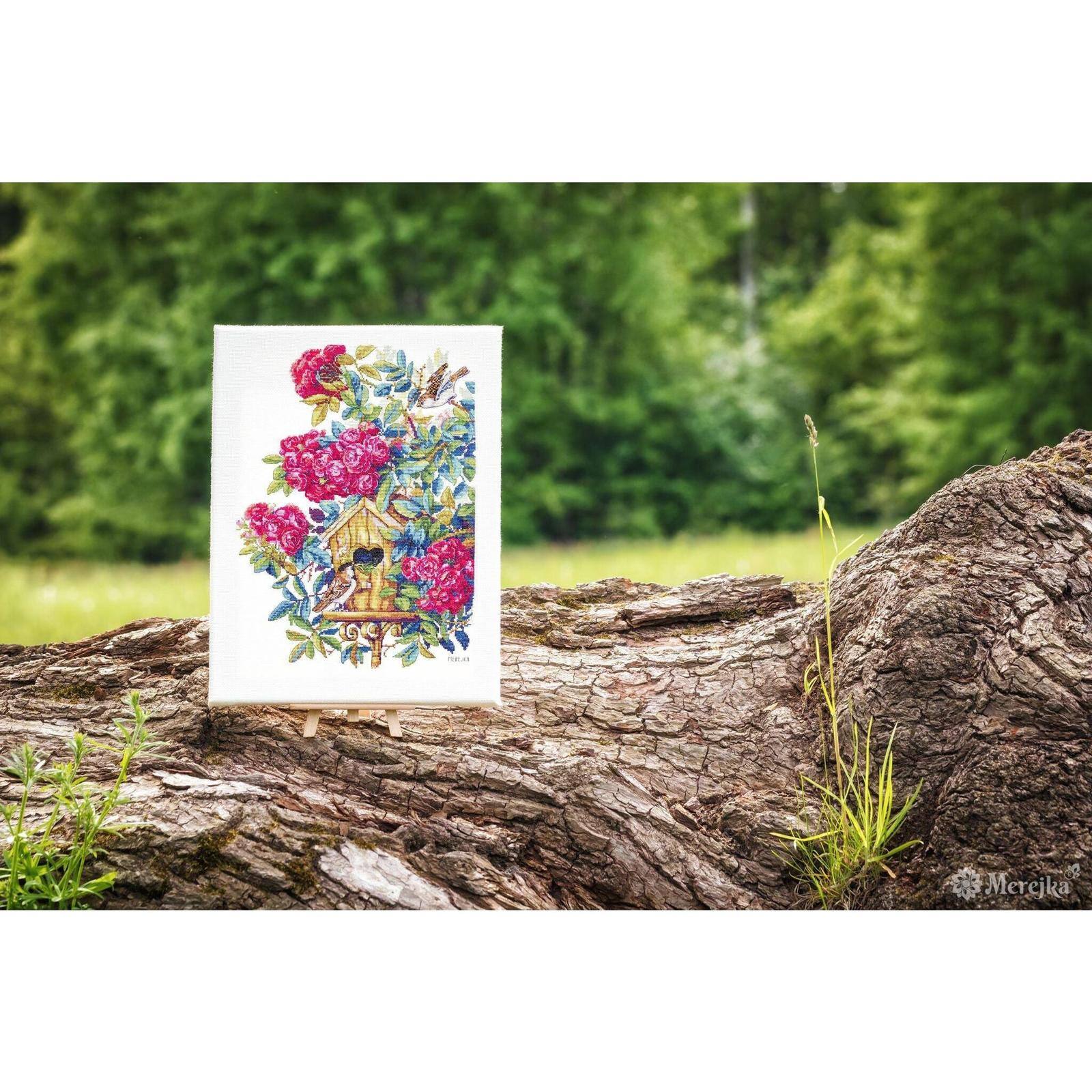 Merejka Rose Bush Counted Cross Stitch Kit