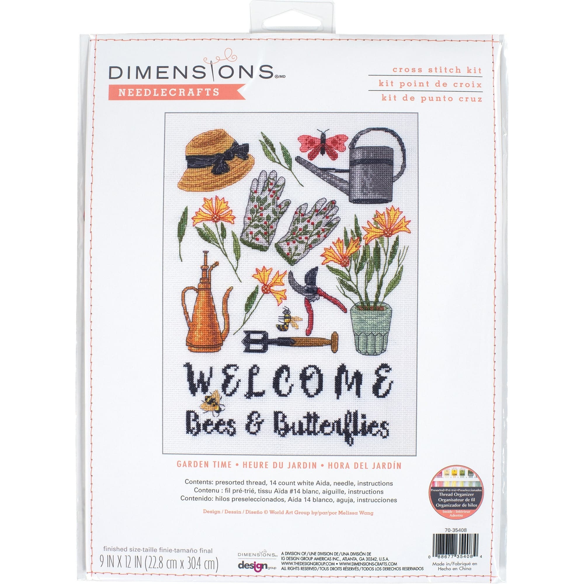 Dimensions® Garden Time Counted Cross Stitch Kit