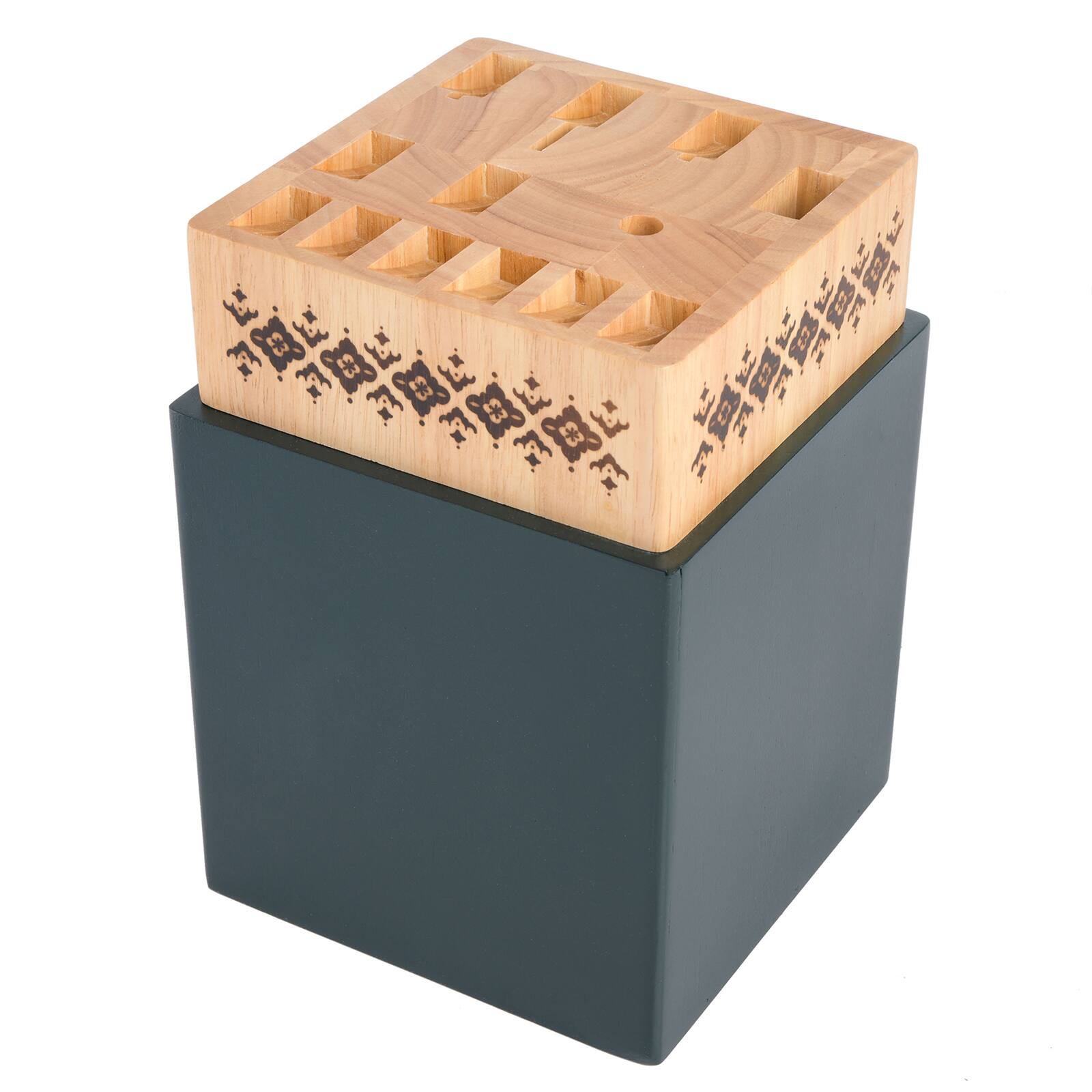 Spice by Tia Mowry Savory Saffron Teal 14 Piece Cutlery Set