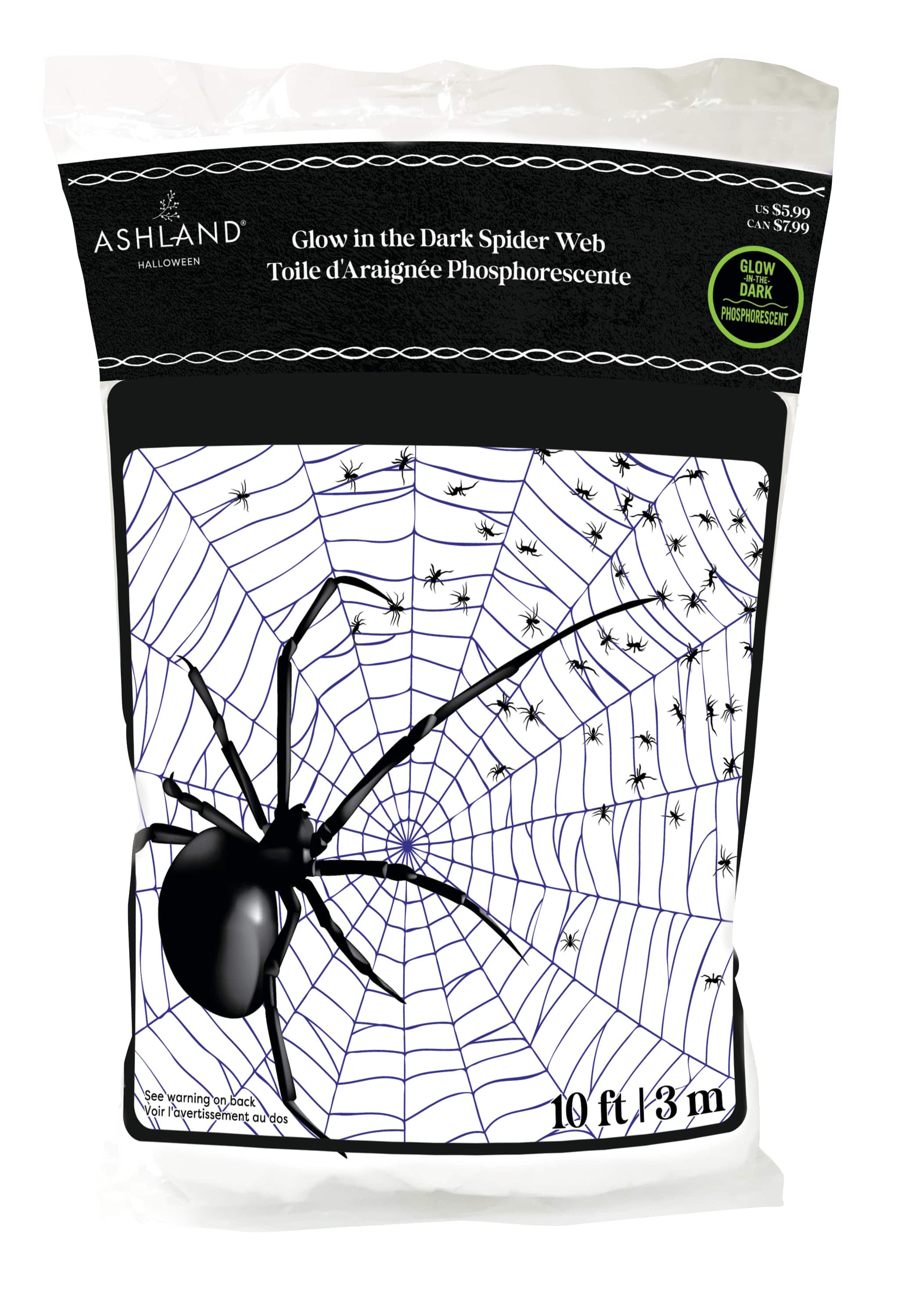 Halloween 10ft. Glow in the Dark Spider Web by Ashland&#xAE;