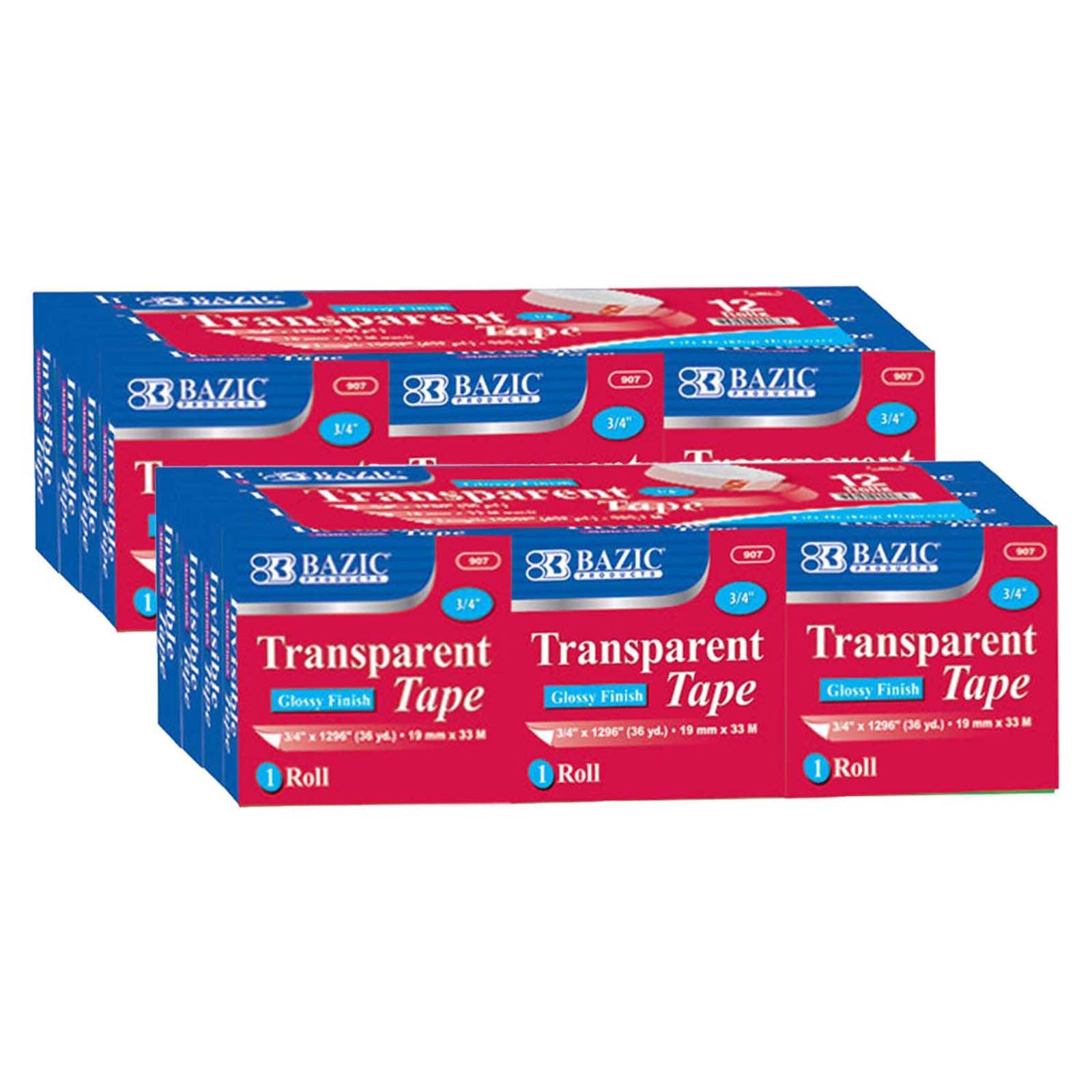 BAZIC Products® Tape Refill, Transparent Tape