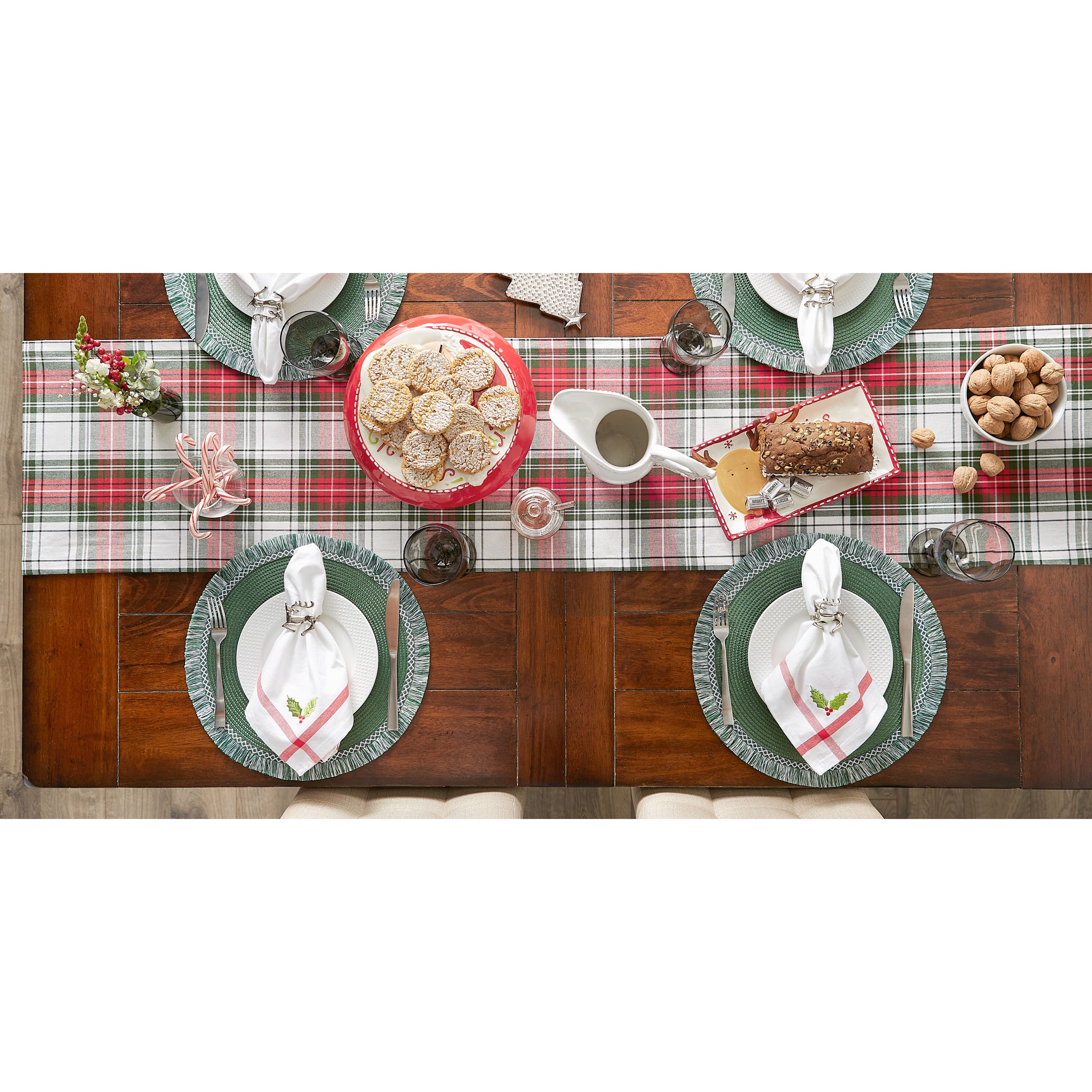 DII® 72" Christmas Plaid Table Runner