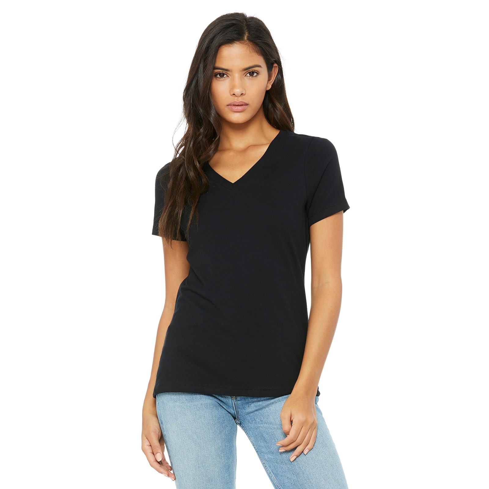 6 Pack: BELLA+CANVAS&#xAE; Short Sleeve Women&#x27;s V-Neck T-Shirt