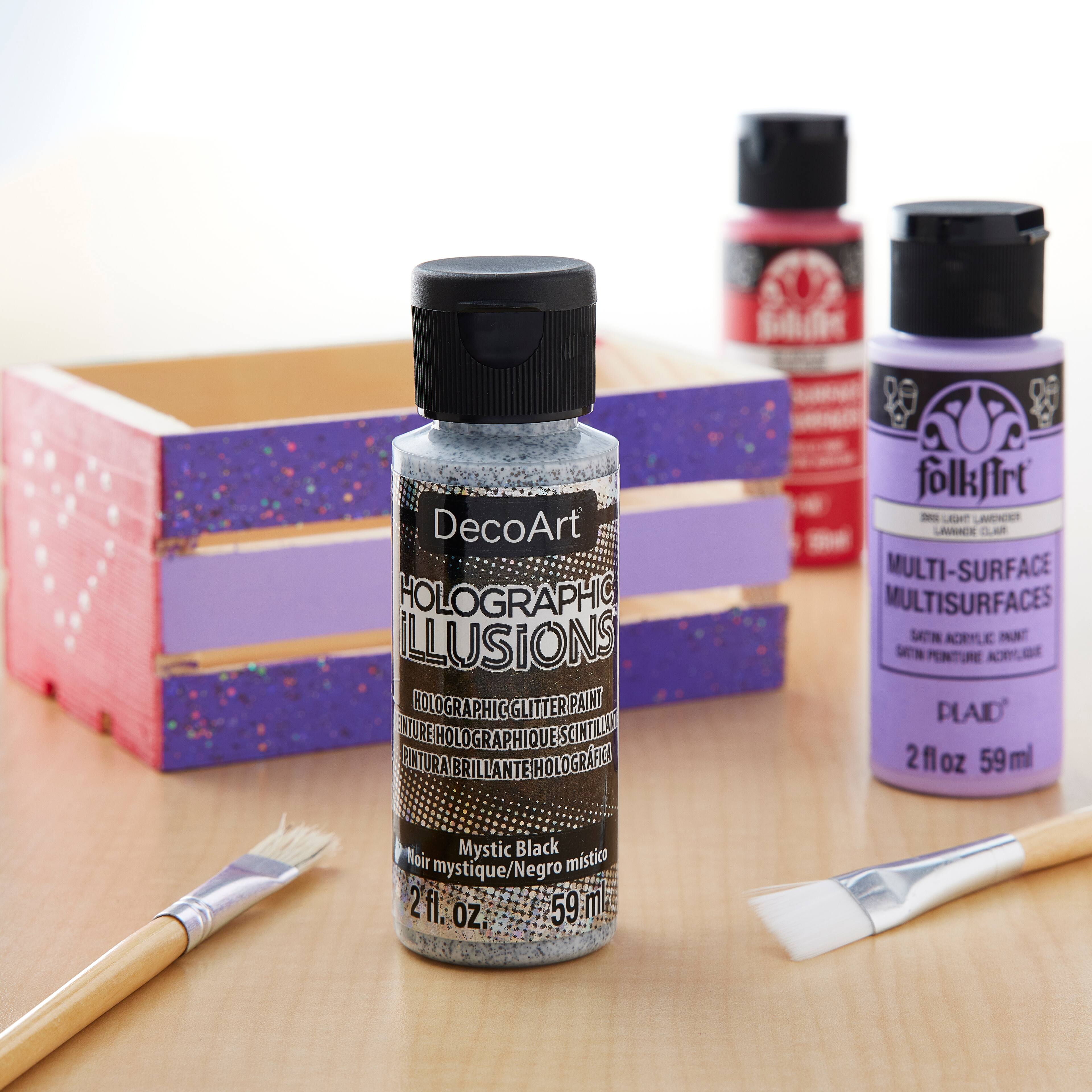 12 Pack DecoArt® Holographic Illusions™ Glitter Paint Craft Paint Michaels