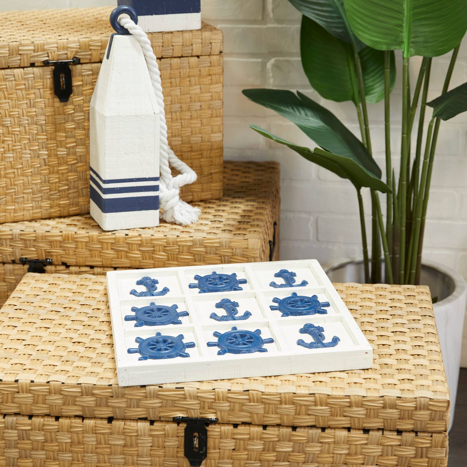 Blue Iron Nautical Game Set 1" x 14" x 14"