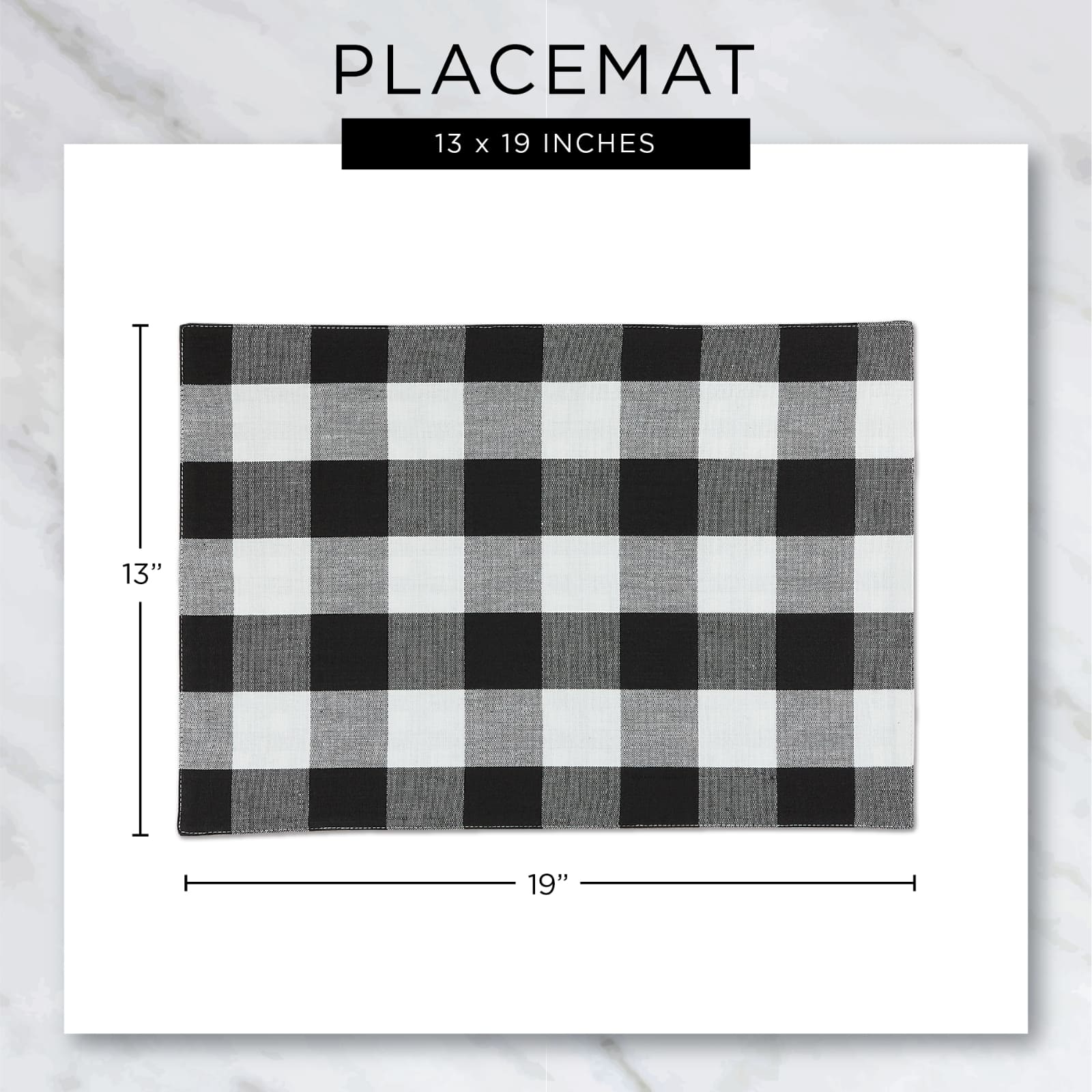 DII&#xAE; Eco-Friendly Fine Ribbed Placemats, 6ct.