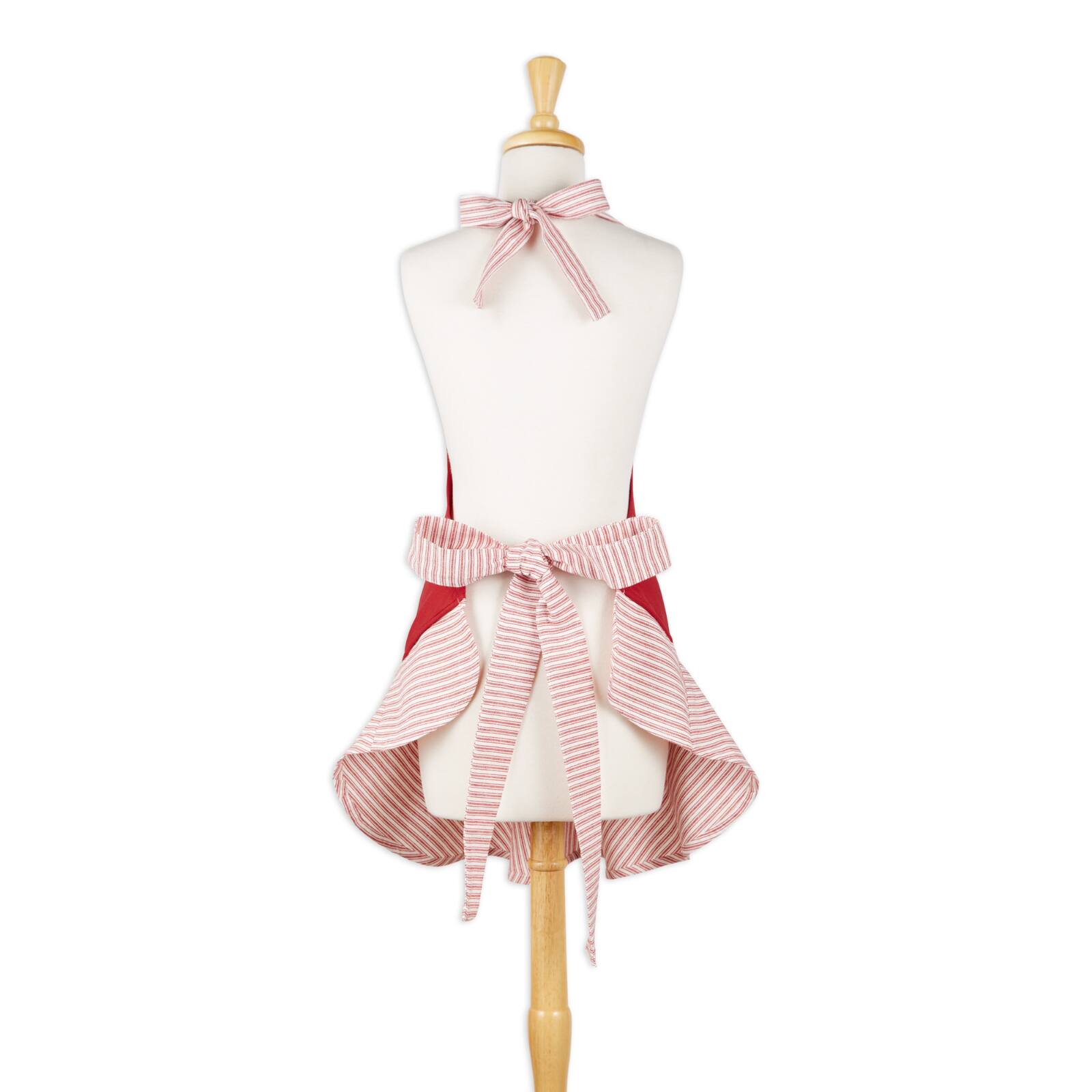 DII&#xAE; Candy Cane Factory Ruffle Apron