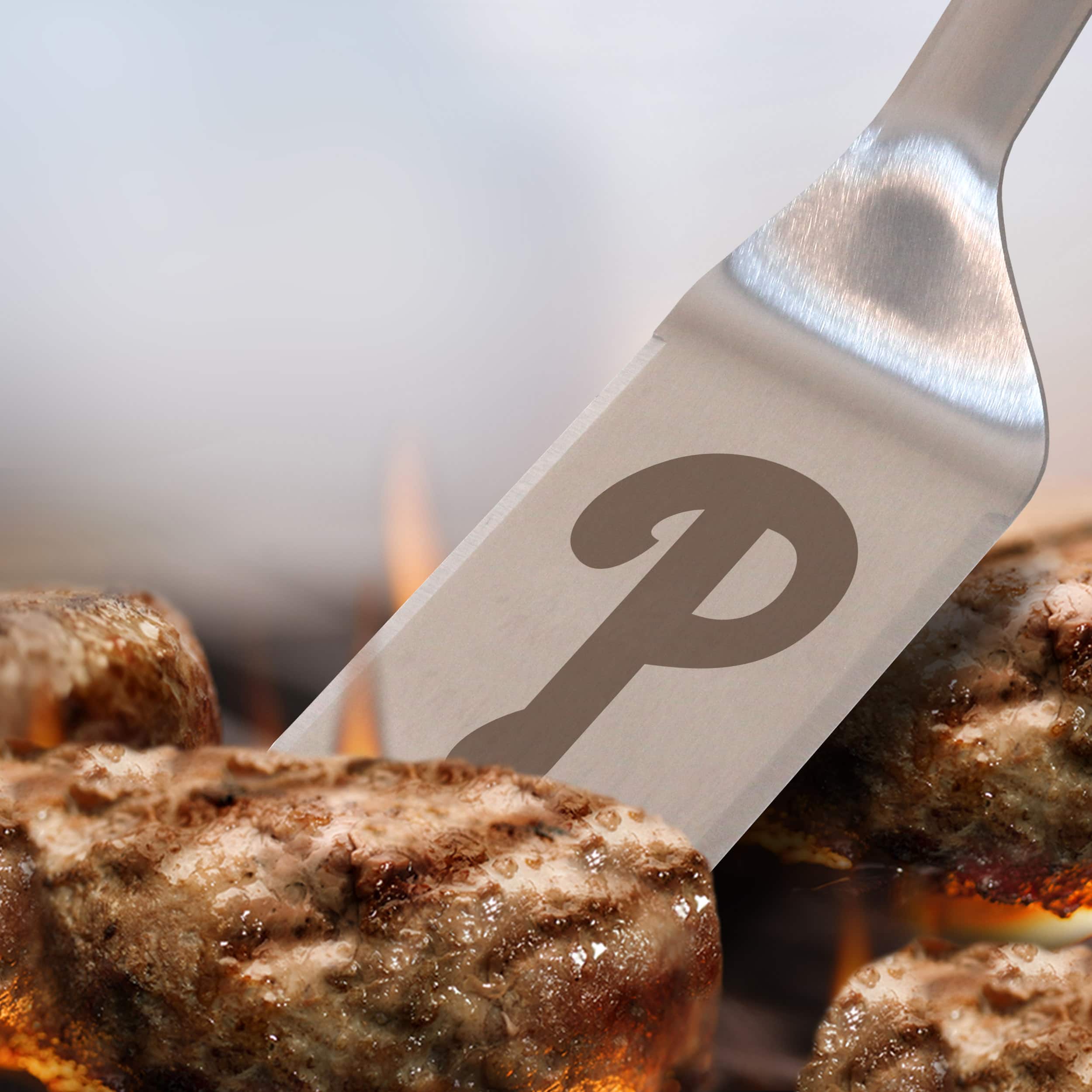 MLB Stainless Steel BBQ Spatula with Bottle Opener
