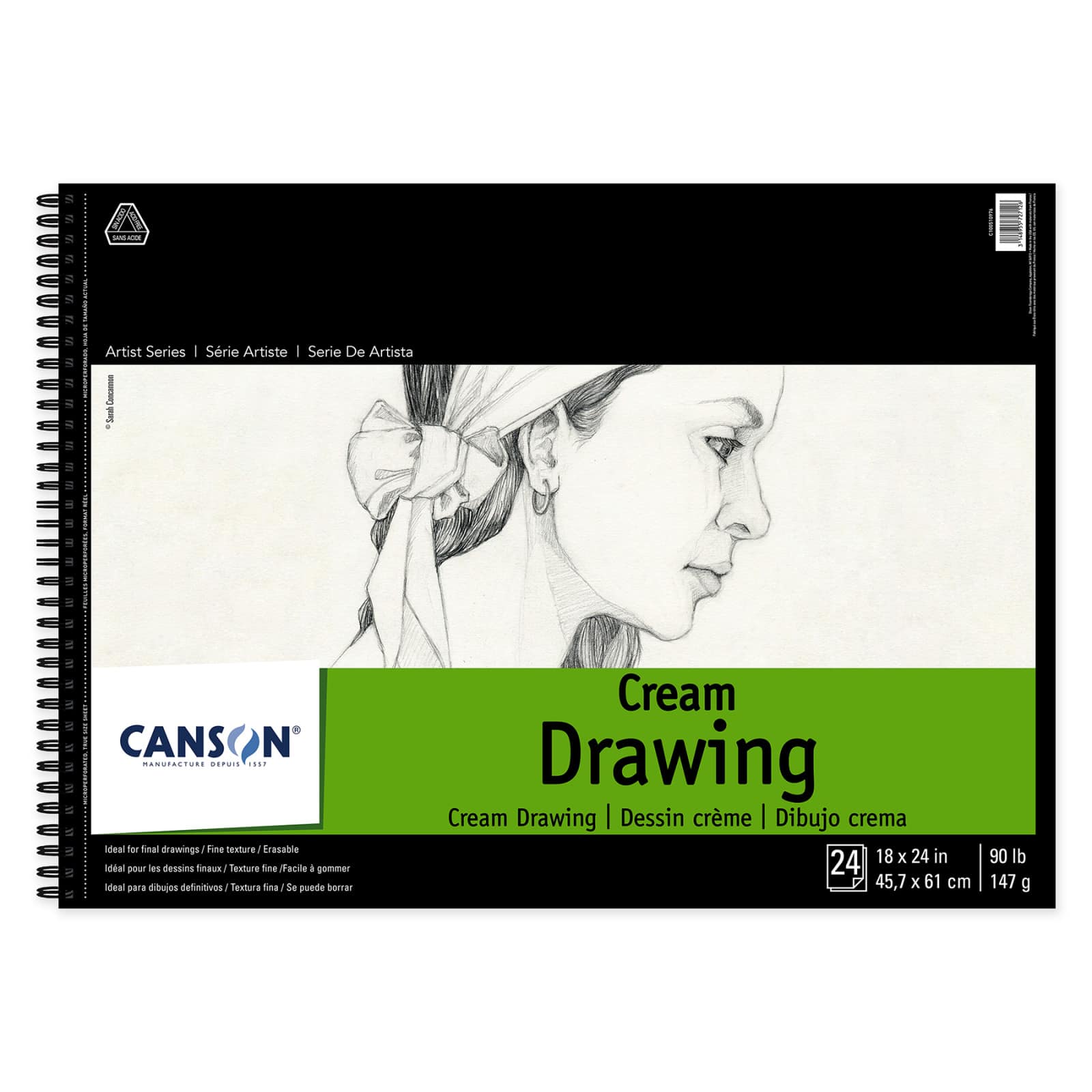 Canson® 1557® Artist Series Classic Cream Drawing Pad