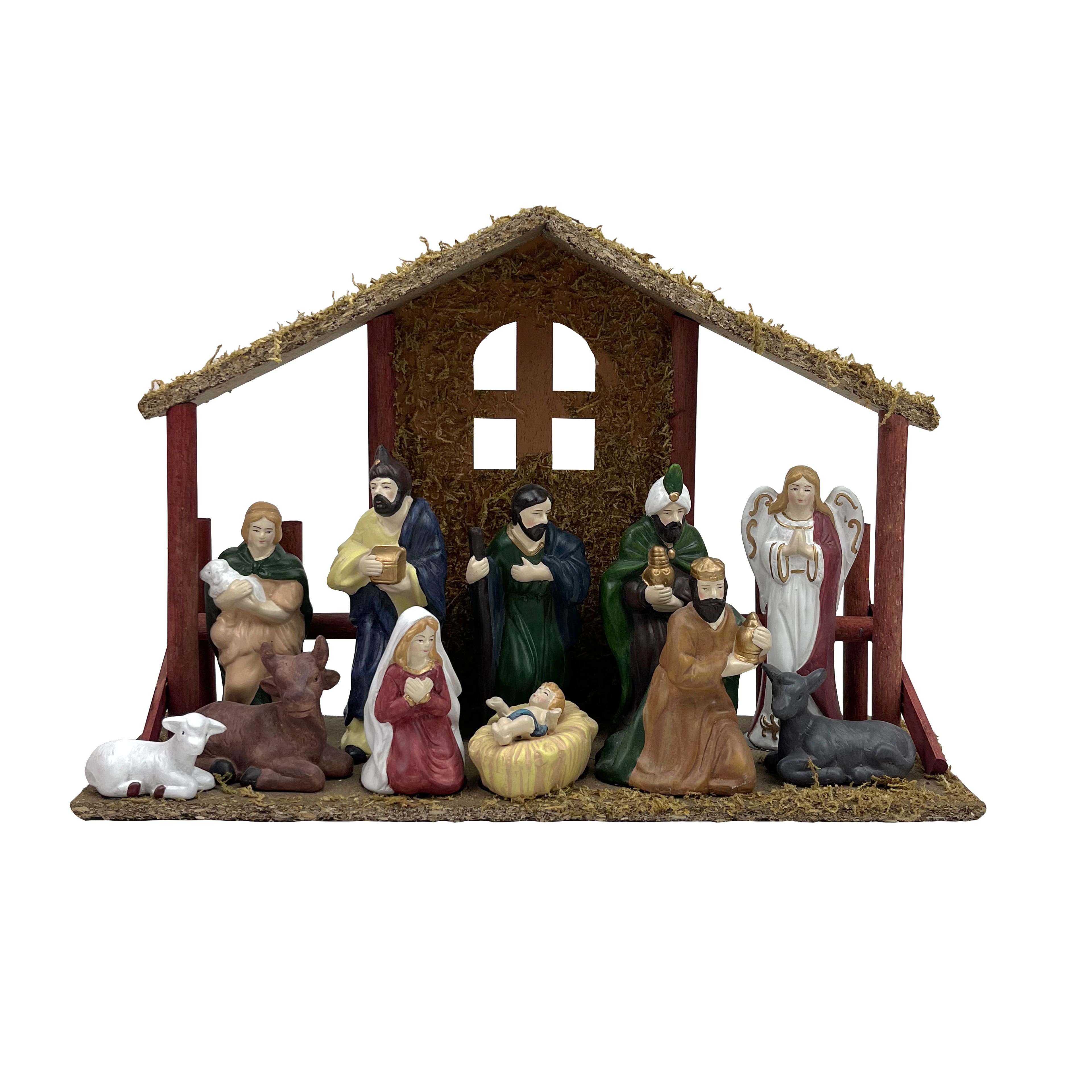 16.25&#x22; Ceramic Nativity Scene D&#xE9;cor Set by Ashland&#xAE;