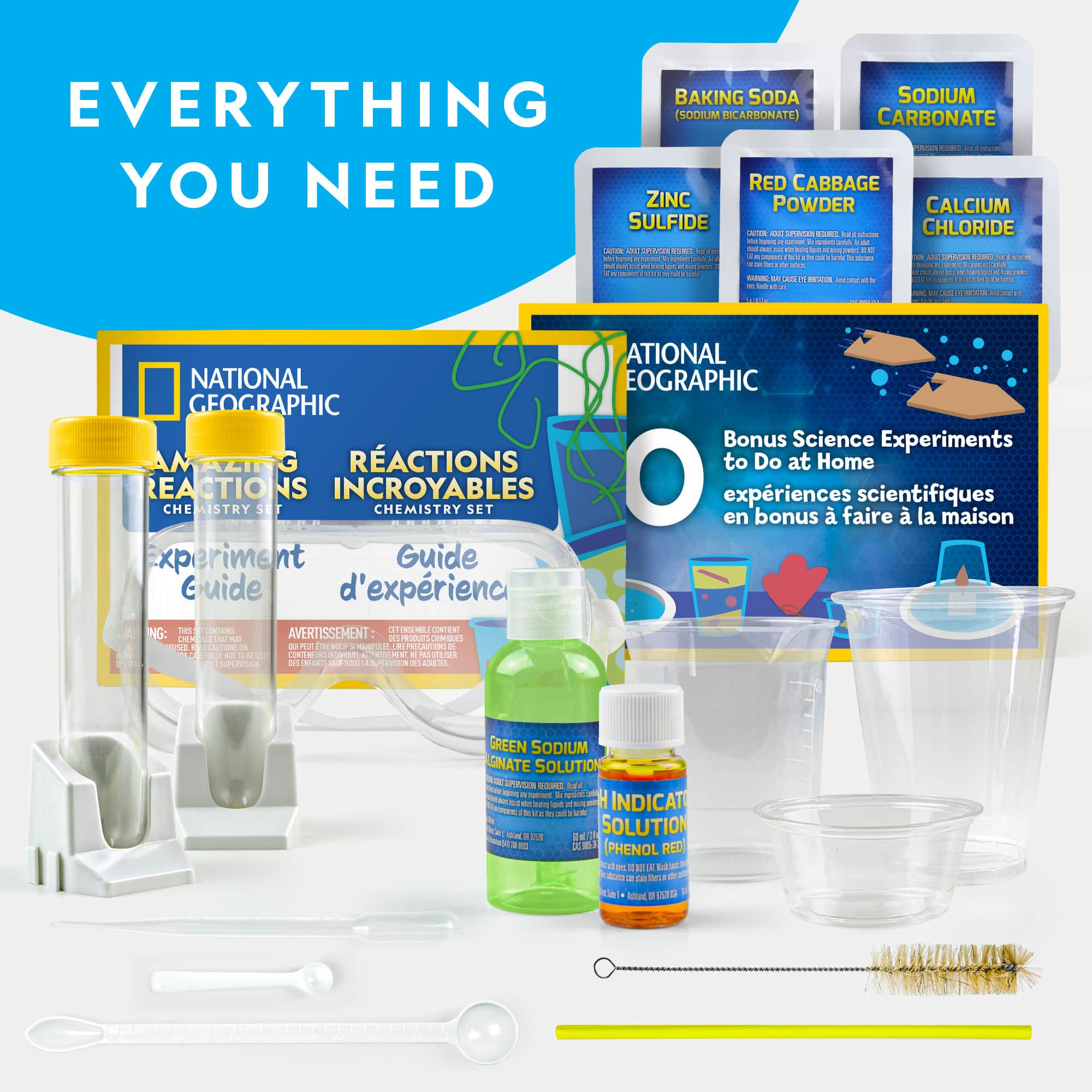 National Geographic&#x2122; Amazing Reactions Chemistry Set