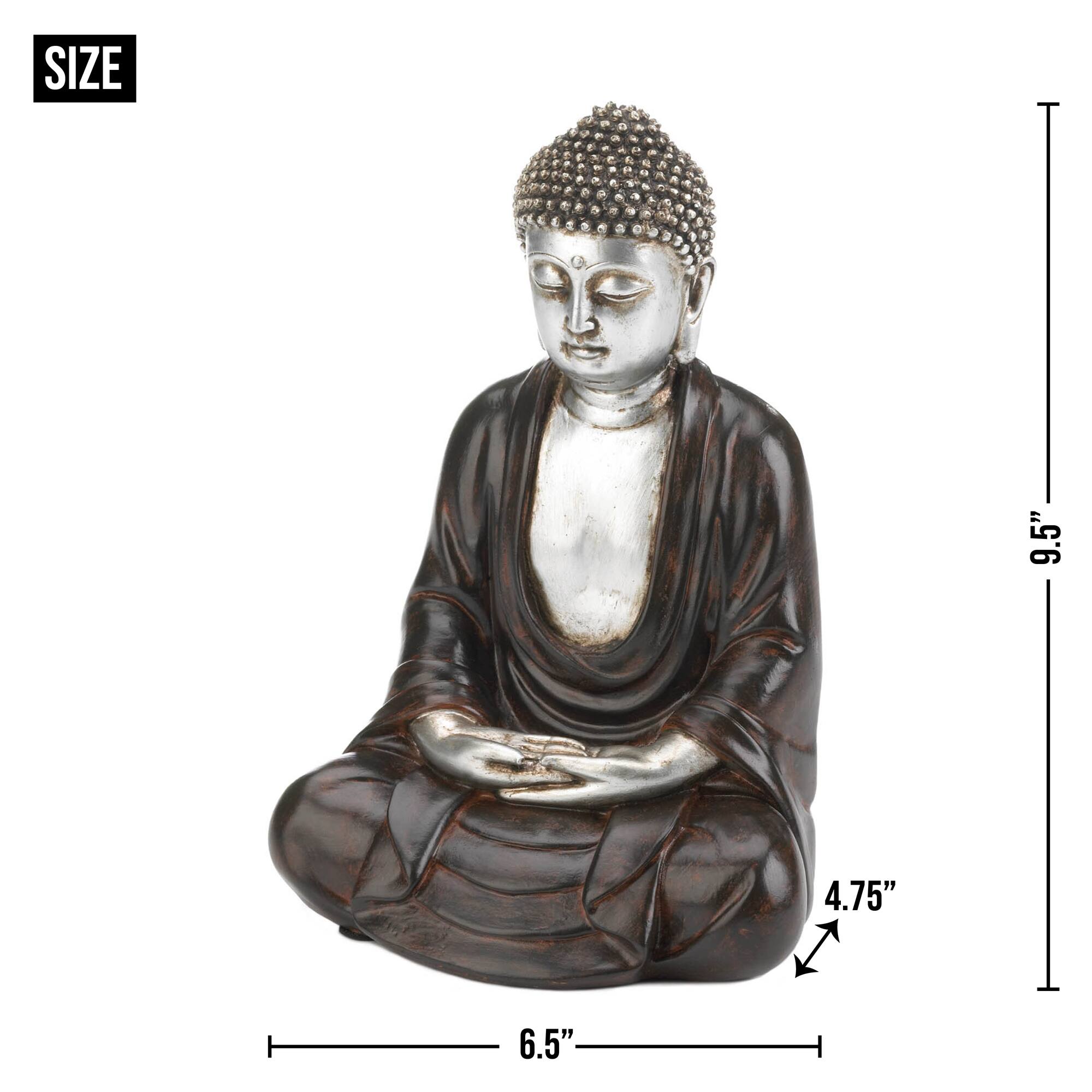 9.5&#x22; Peaceful Sitting Buddha Figure