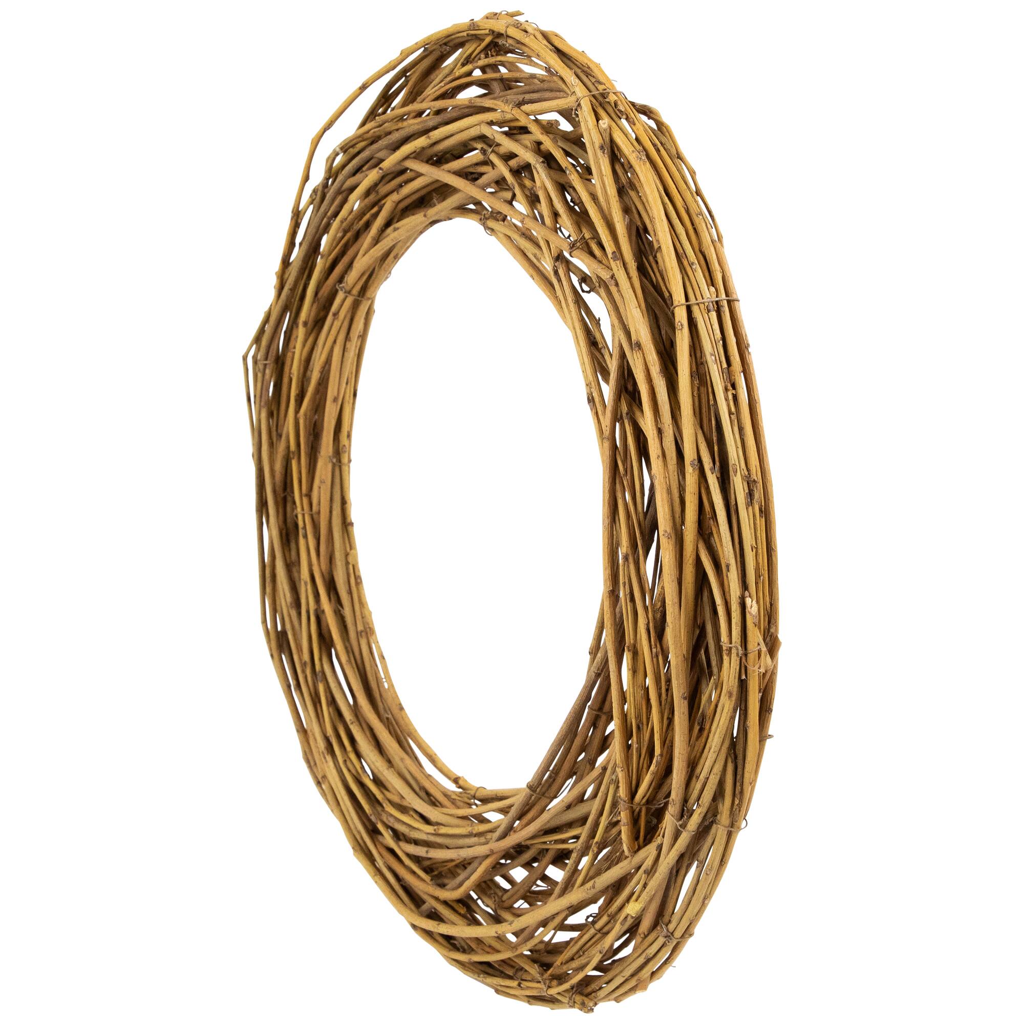 15" Unlit Natural Grapevine & Twig Artificial Spring Wreath