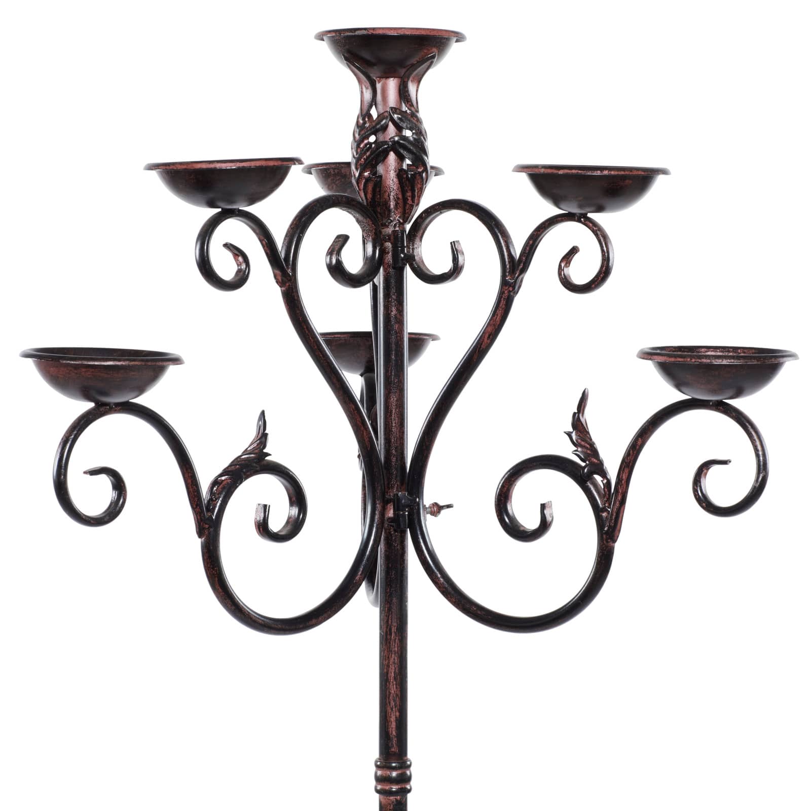 5ft. Brown Traditional Candle Holder Lantern