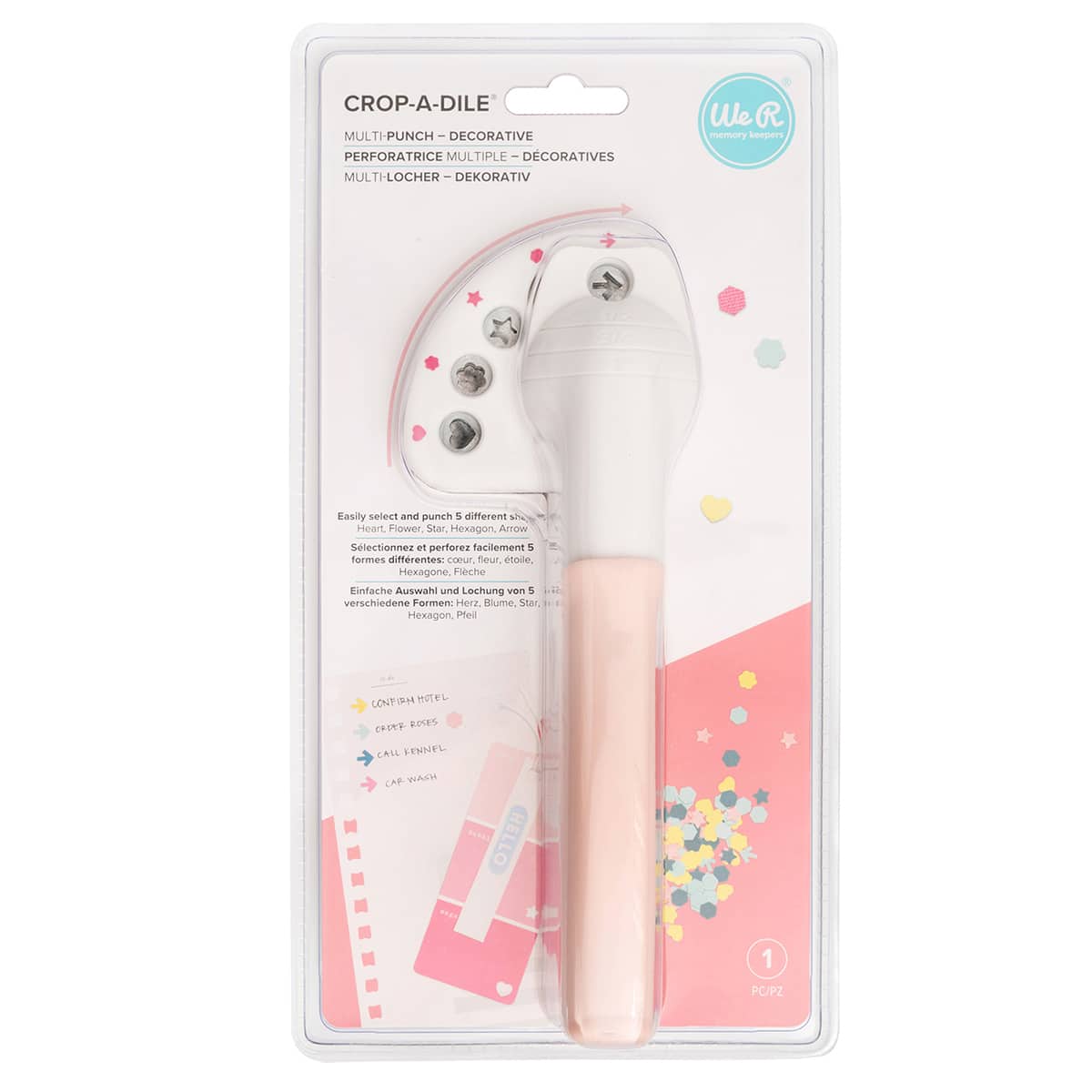 We R Memory Keepers Crop-A-Dile Pink Punch Kit