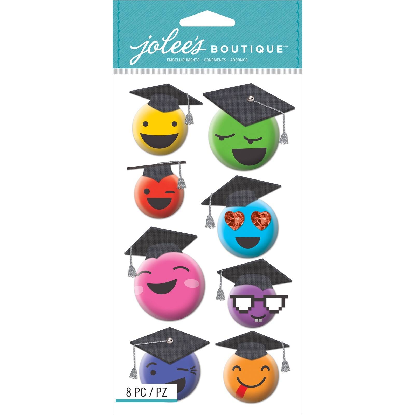 Jolee’s Boutique® Graduation Emoji Dimensional Stickers
