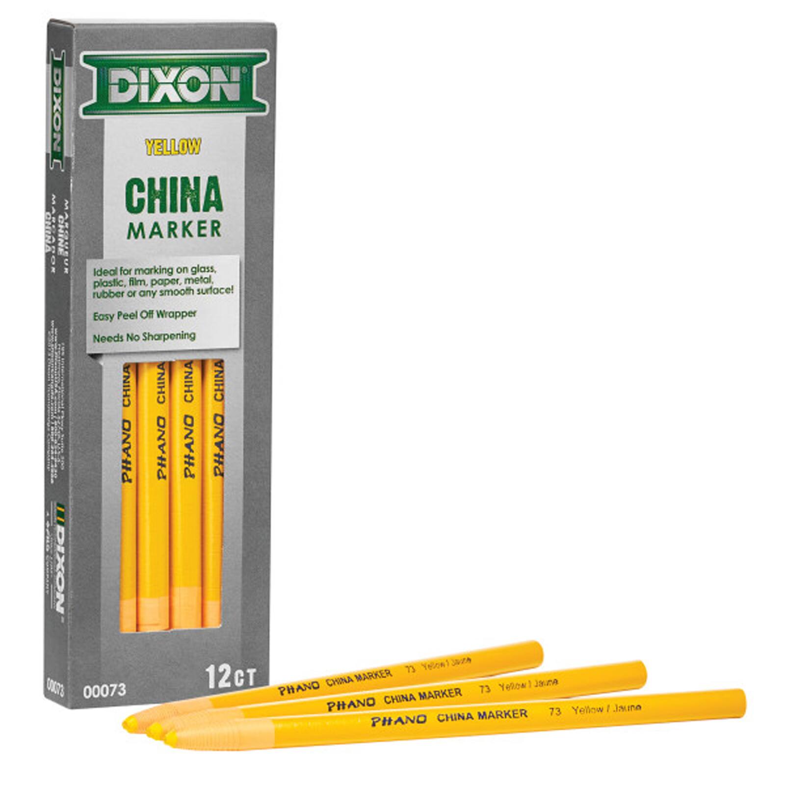 Dixon® Phano China Markers, 2 Packs of 12