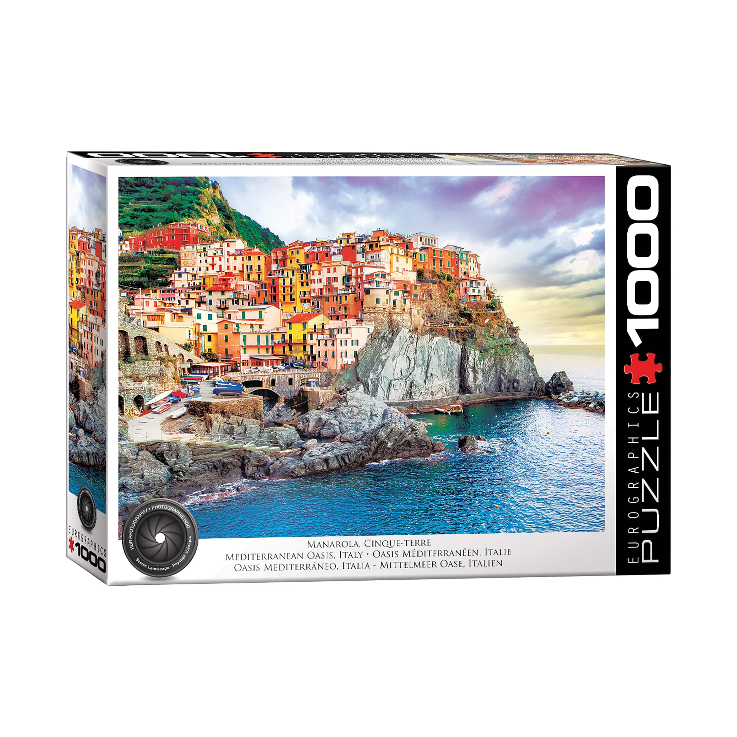 Manarola, Cinque-Terre - Mediterranean Oasis, Italy: 1000 Pcs