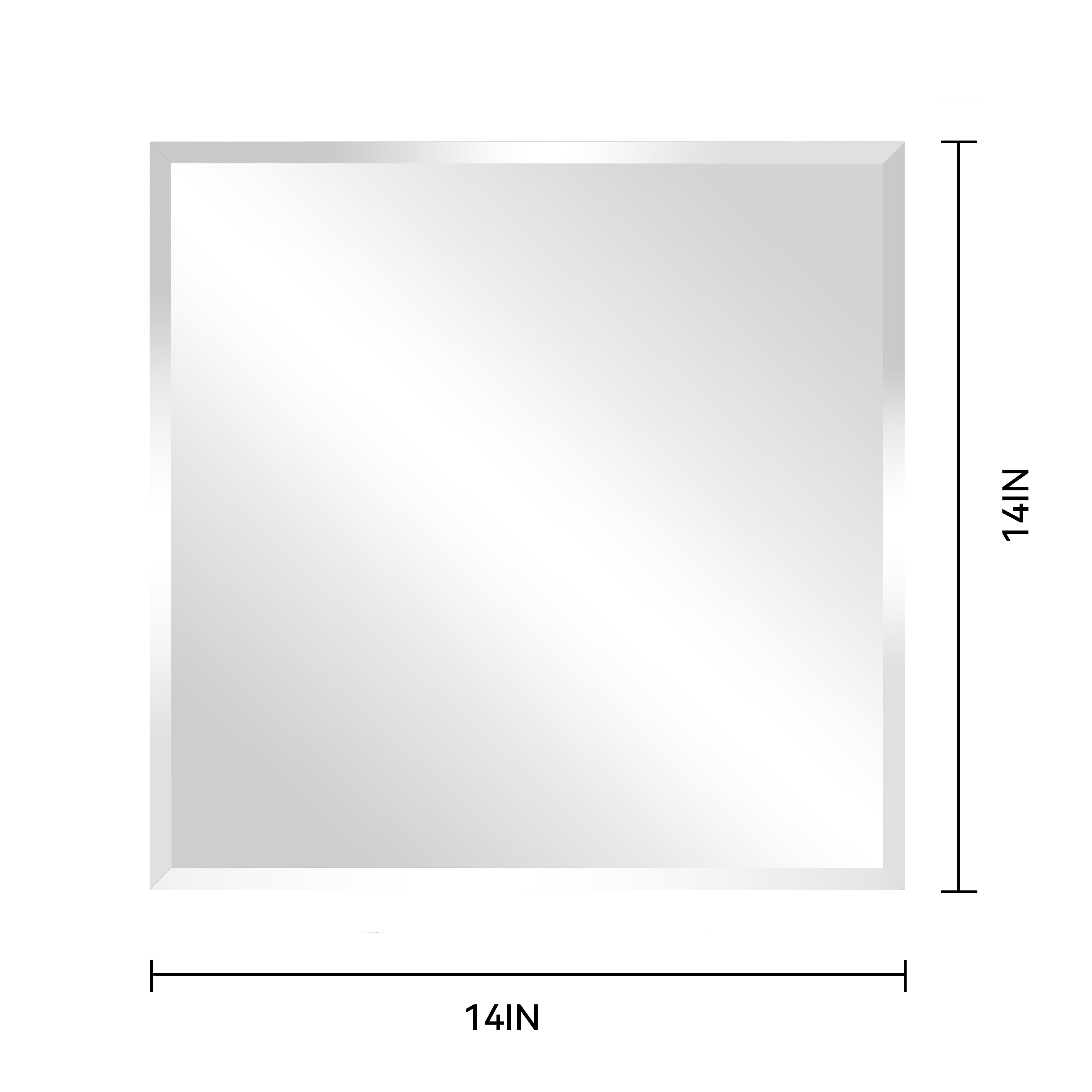 14" Beveled Glass Mirror by Make Market®