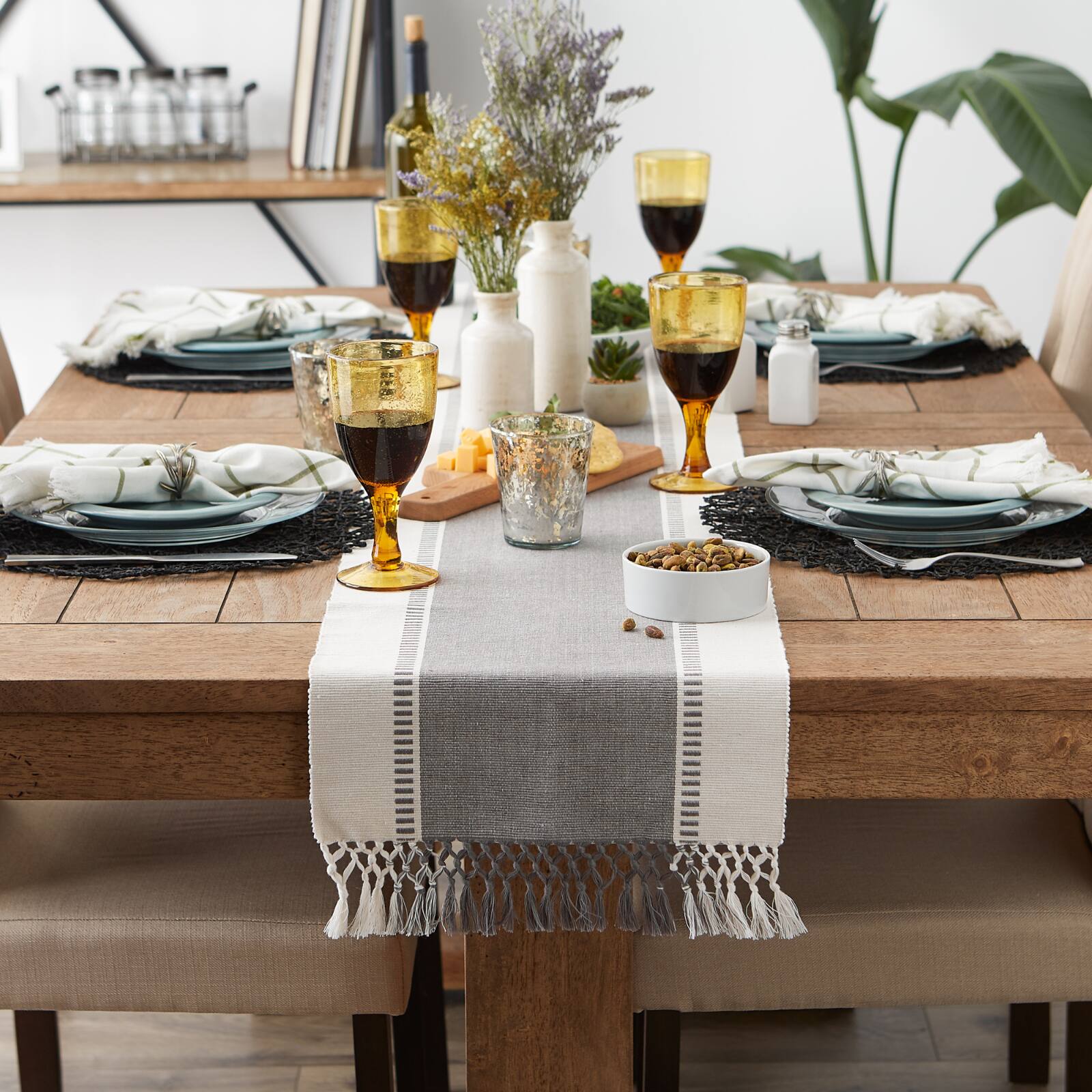 DII&#xAE; 108&#x22; Dobby Stripe Table Runner