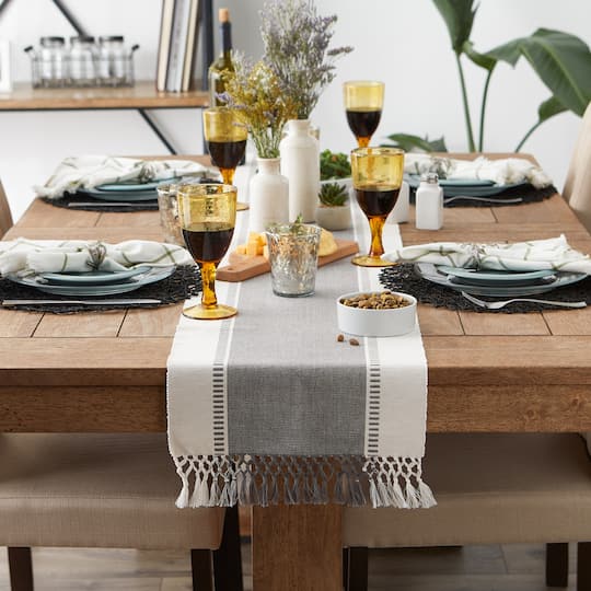 DII, Runner da tavola a quadri, collezione Tabletop, 100% cotone DII, Runner da tavola a quadri, collezione Tabletop, 100% cotone