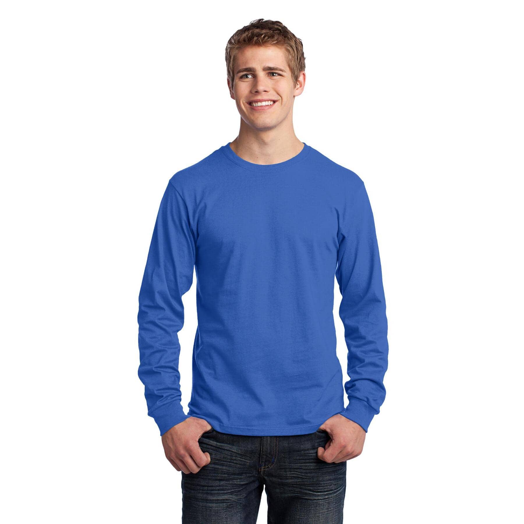 Port & Company® Long Sleeve Adult Core Cotton T-Shirt