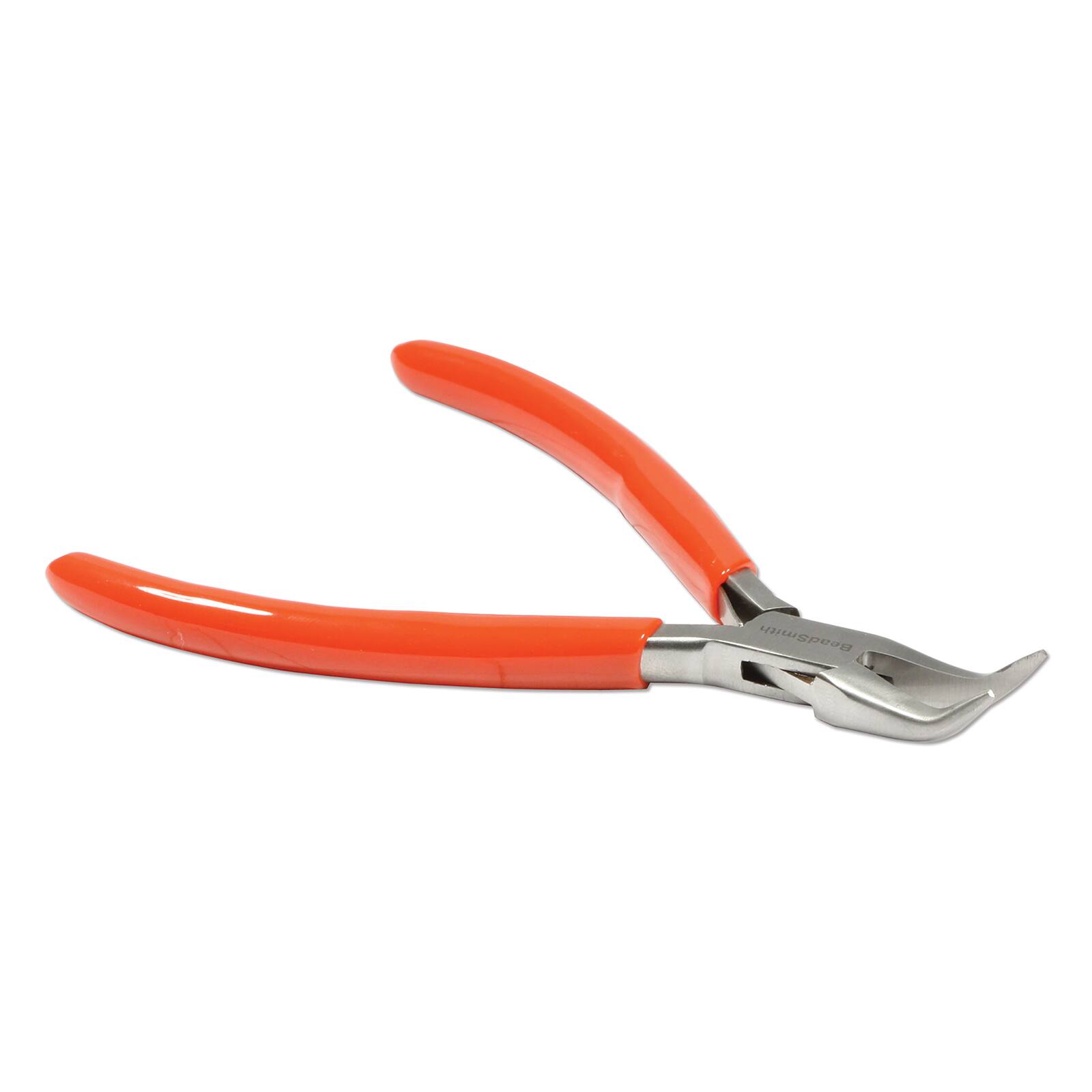 The Beadsmith&#xAE; 4.75&#x22; Red Bent Chain Nose Pliers