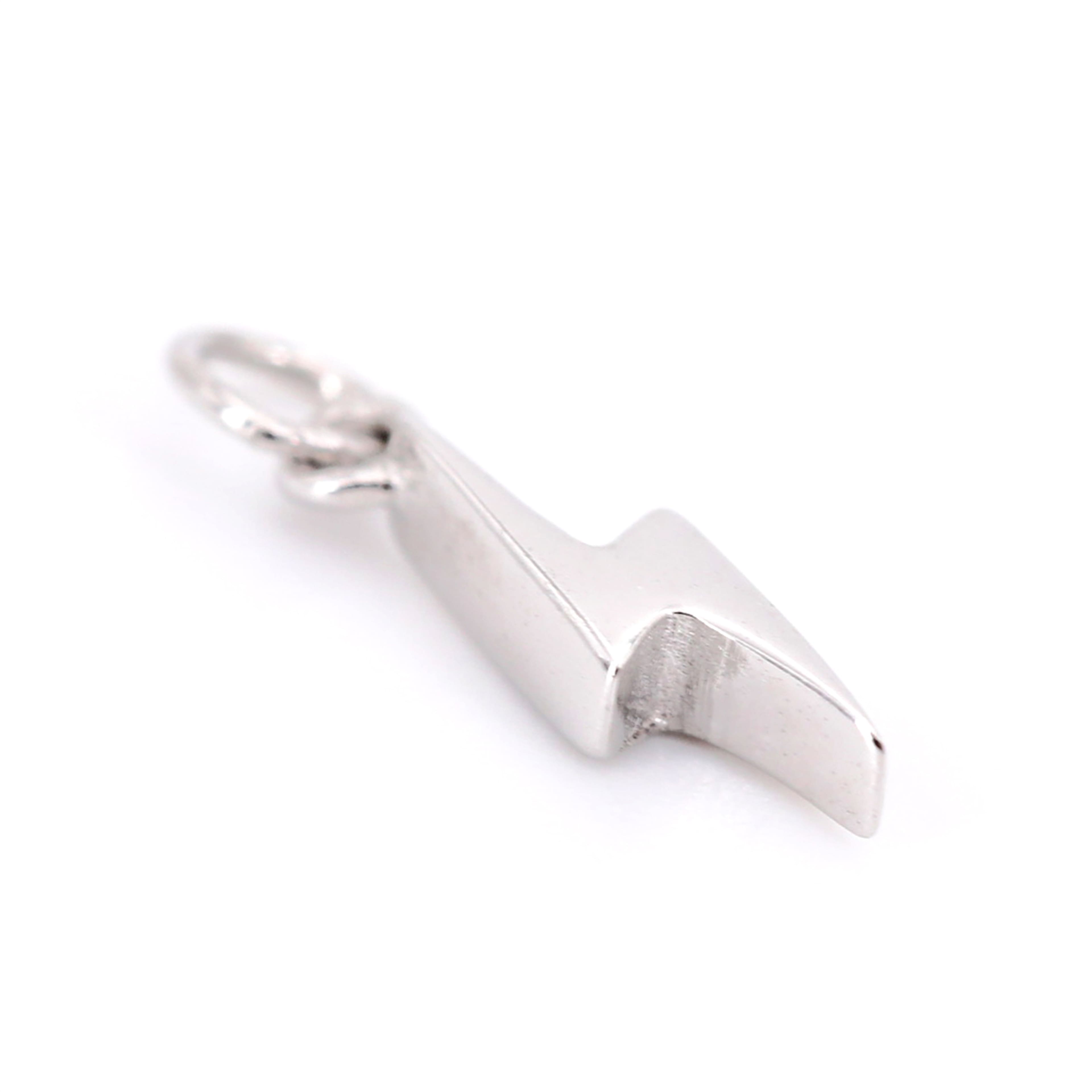 12 Pack: Sterling Silver Bolt Icon Charm by Bead Landing™