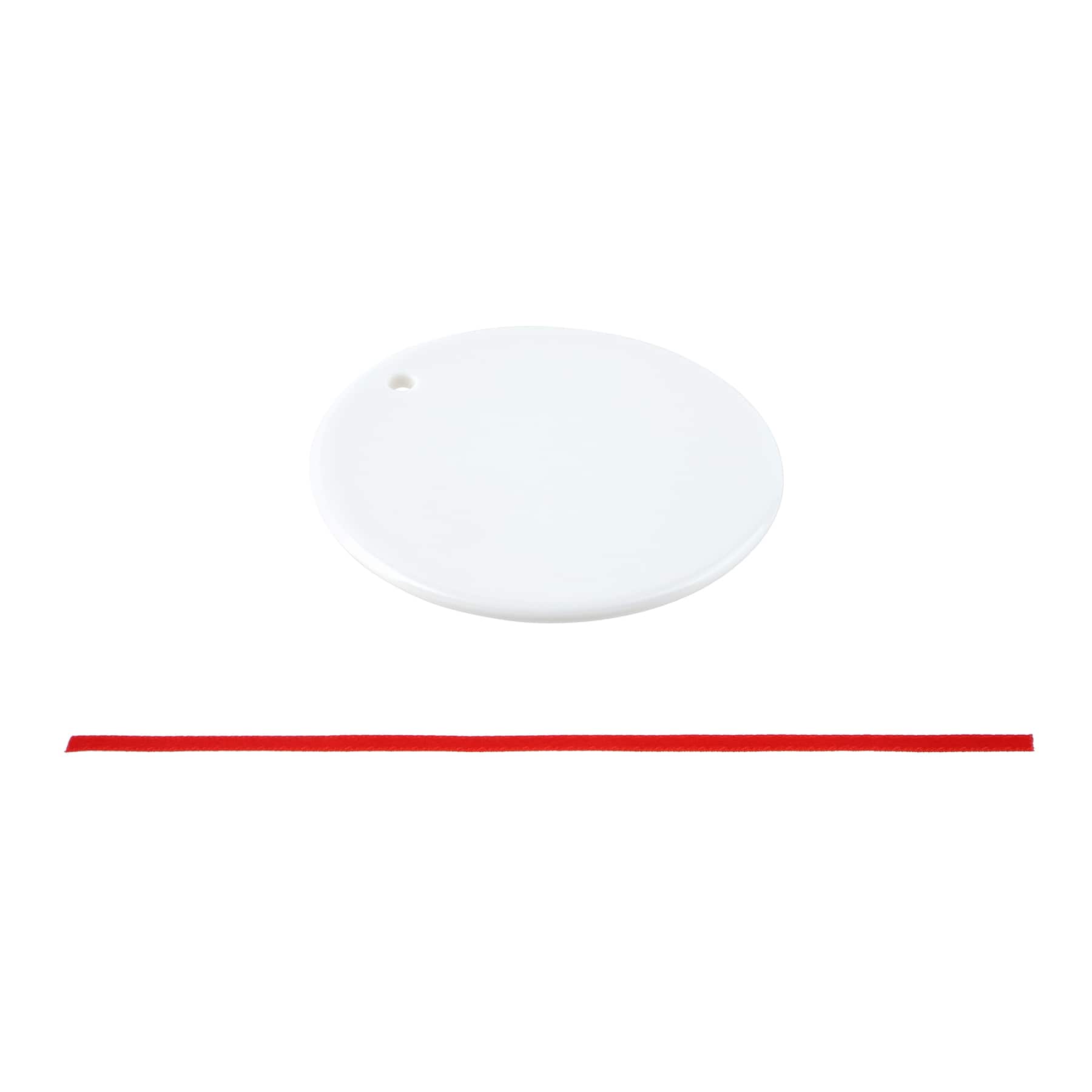 2.75&#x22; Round Ceramic Sublimation Ornaments, 3ct. by Make Market&#xAE;