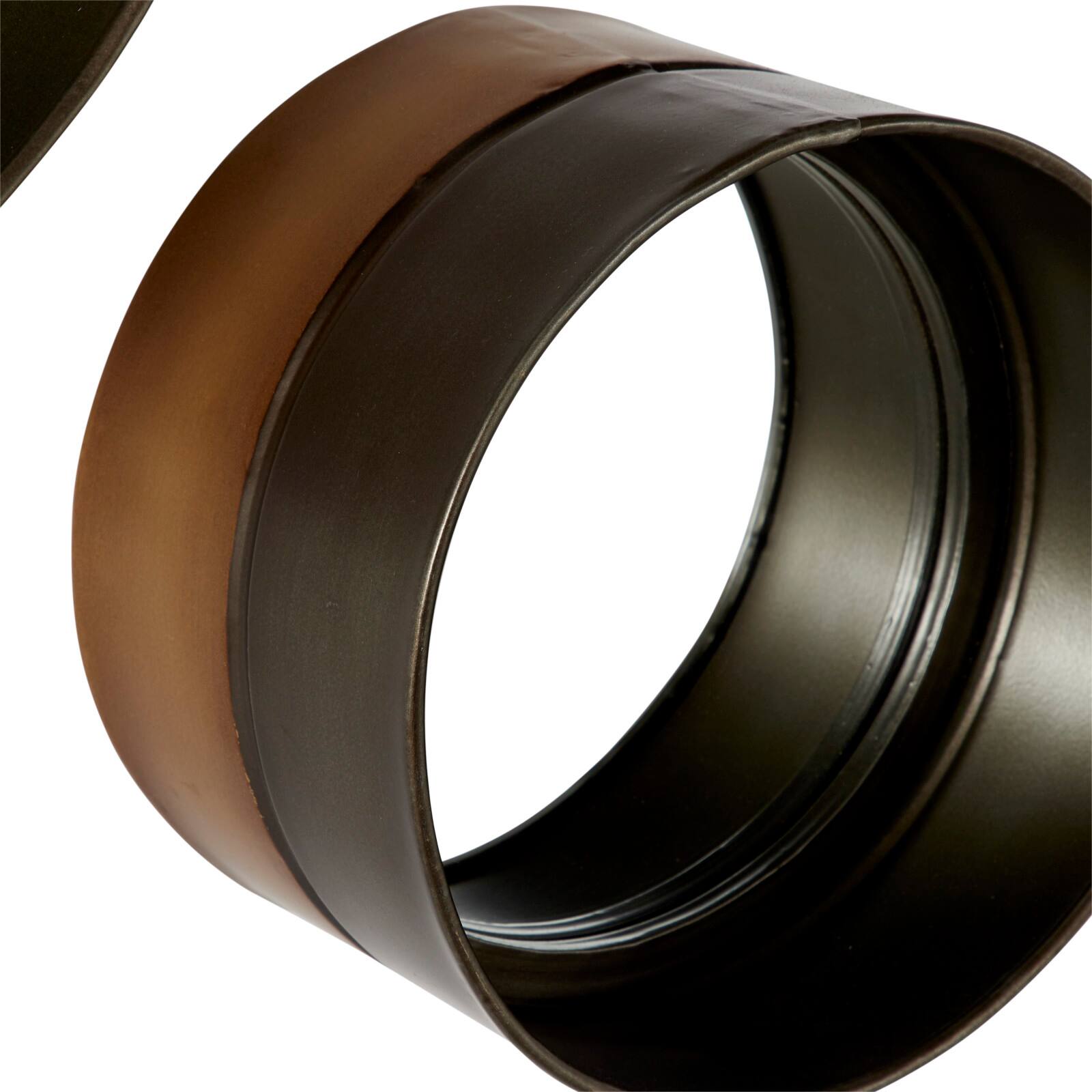 Black Metal Wall Mirror Set