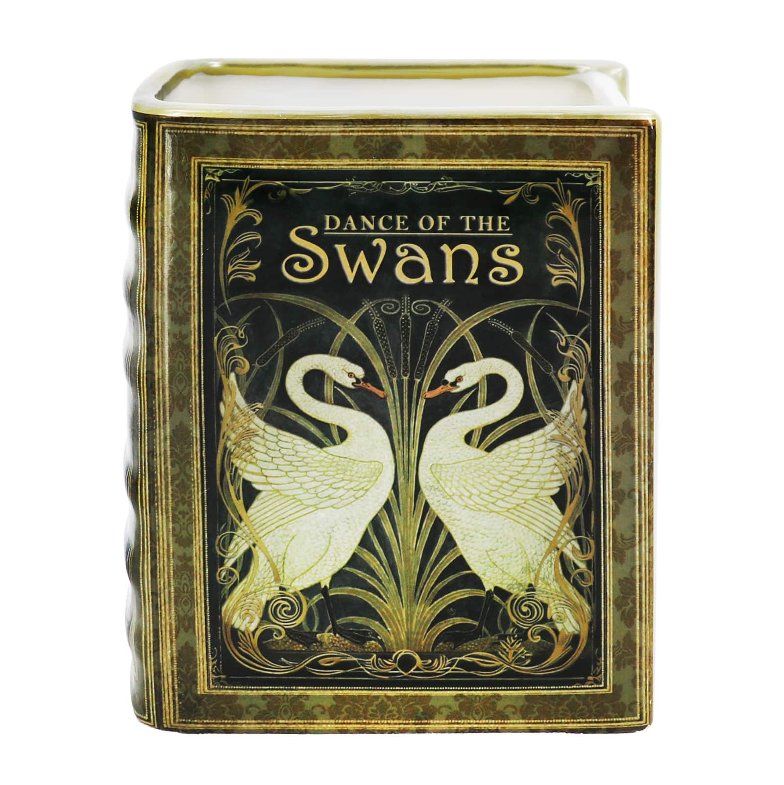 6&#x22; Swan Tabletop Book Ceramic Vase by Ashland&#xAE;