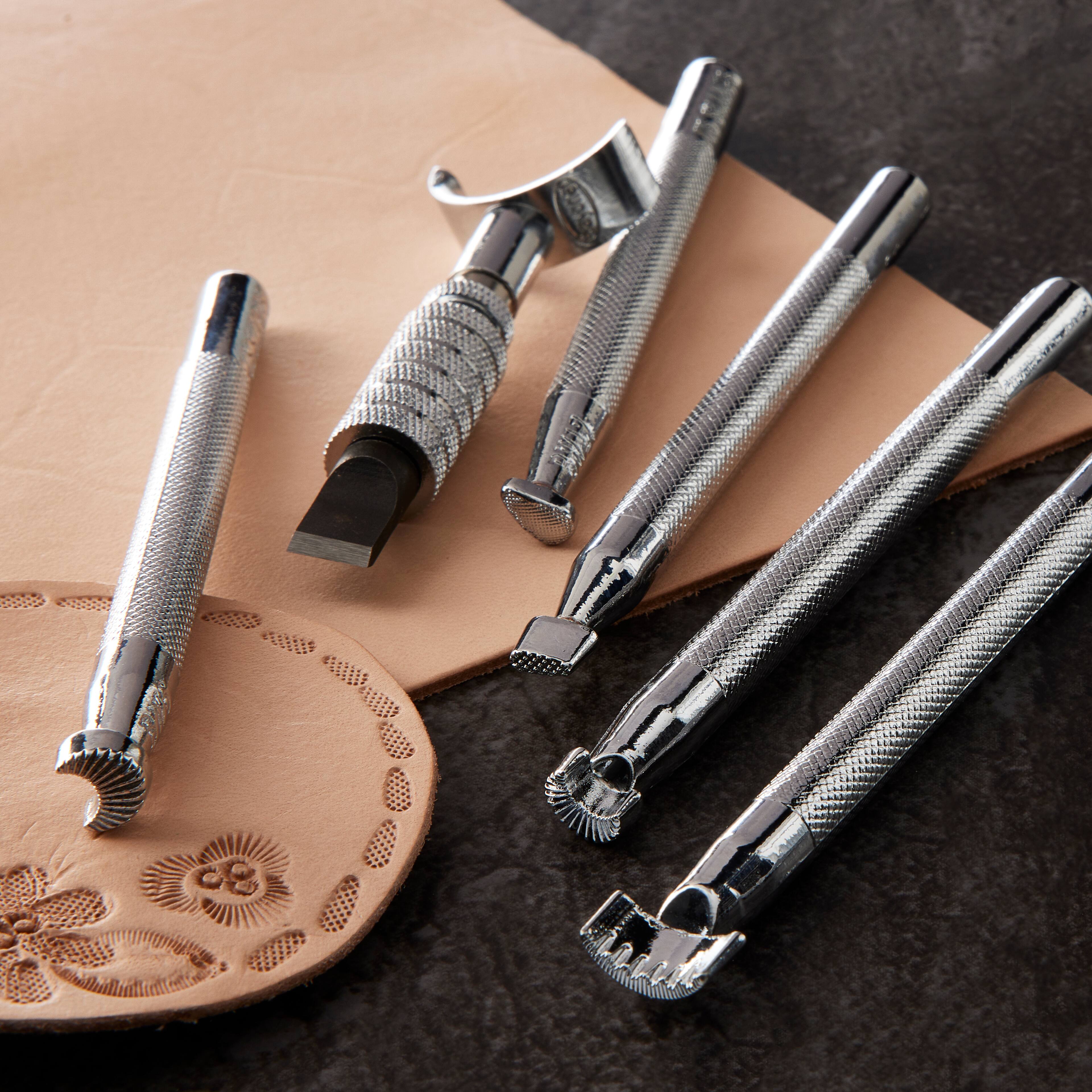 6 Pack: Basic Leather Tooling Set by Make Market®