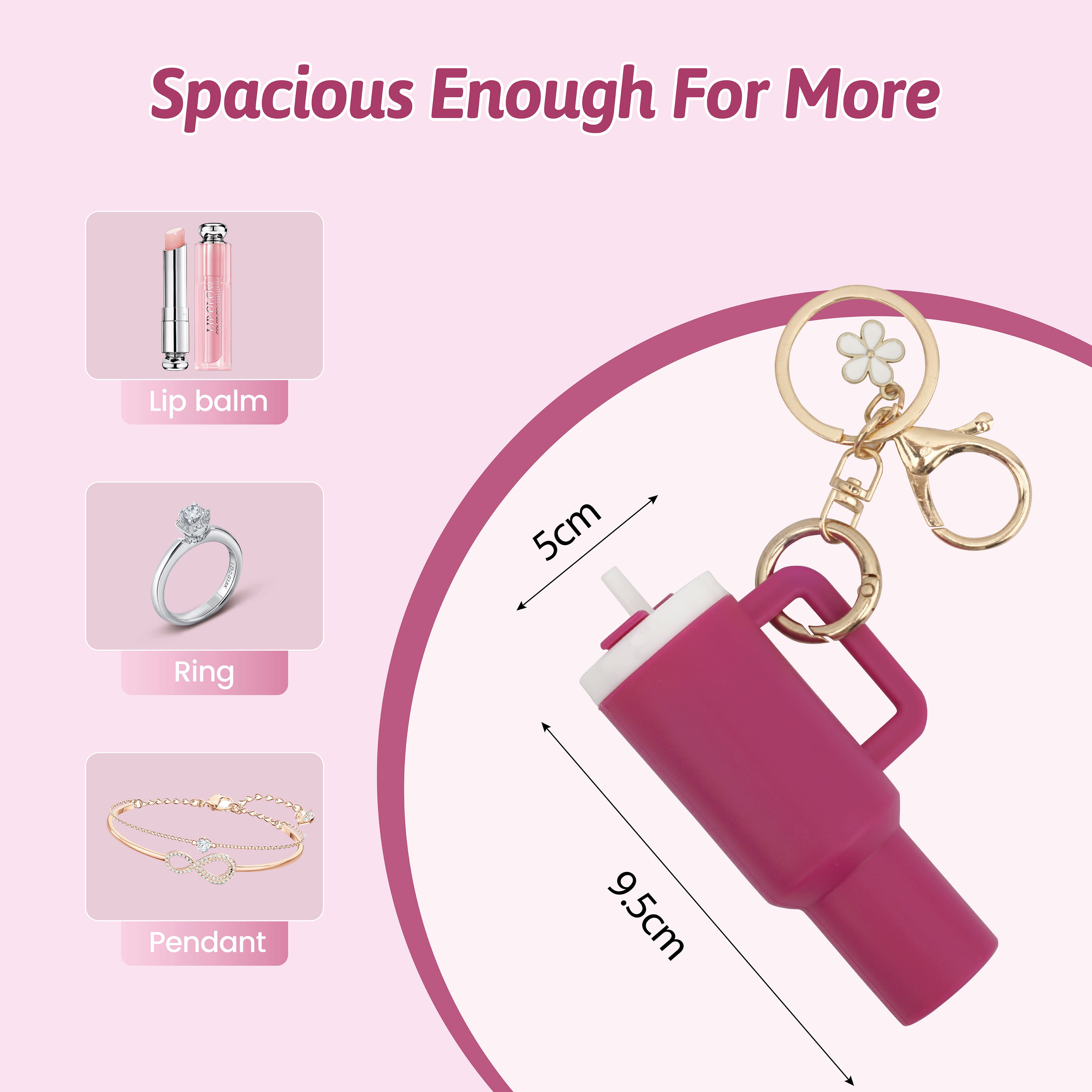 Pink & Orange Tumbler Lip Balm Holders by Ashland®