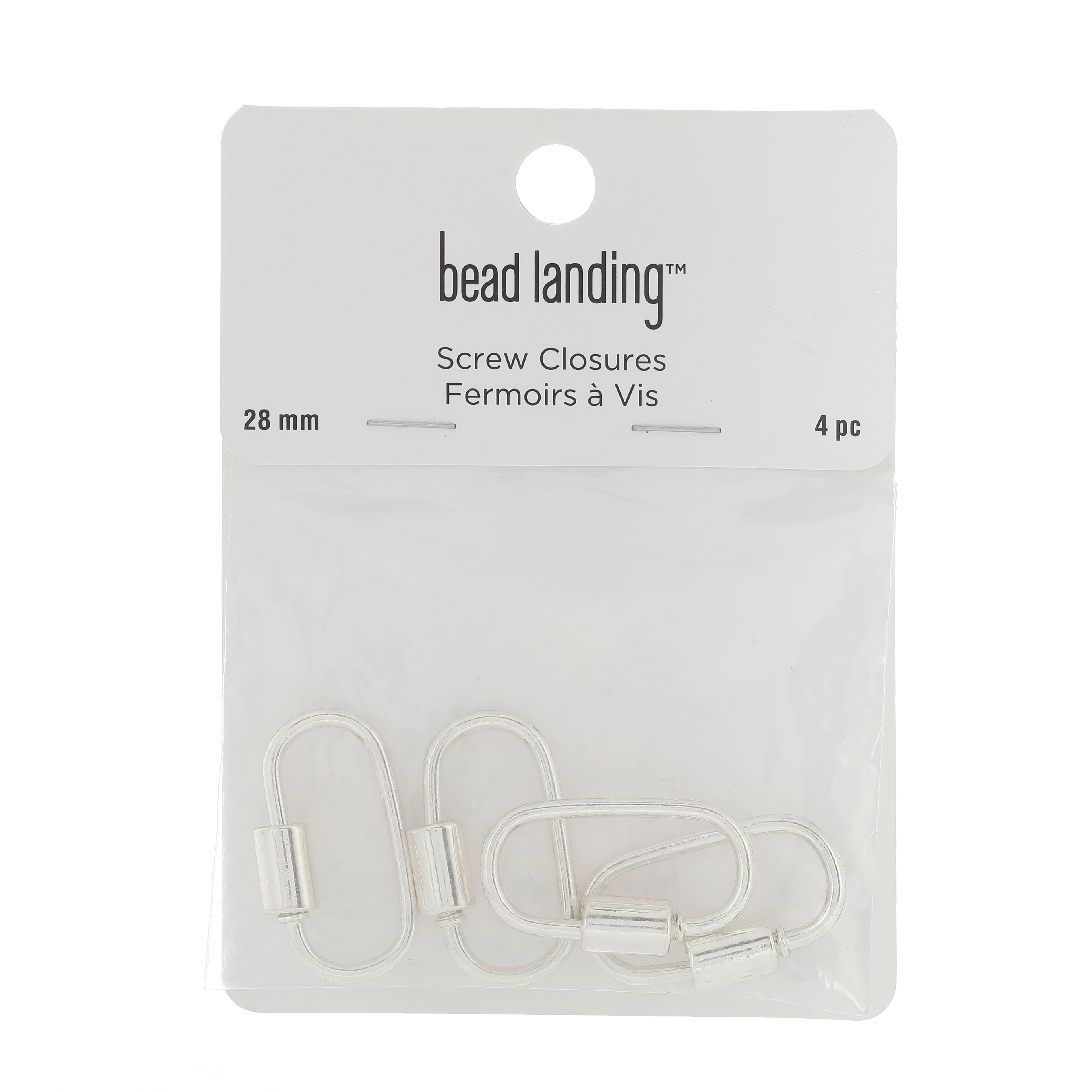 12 Packs: 4 ct. (48 total) 28mm Carabiner Screw Closures by Bead Landing™