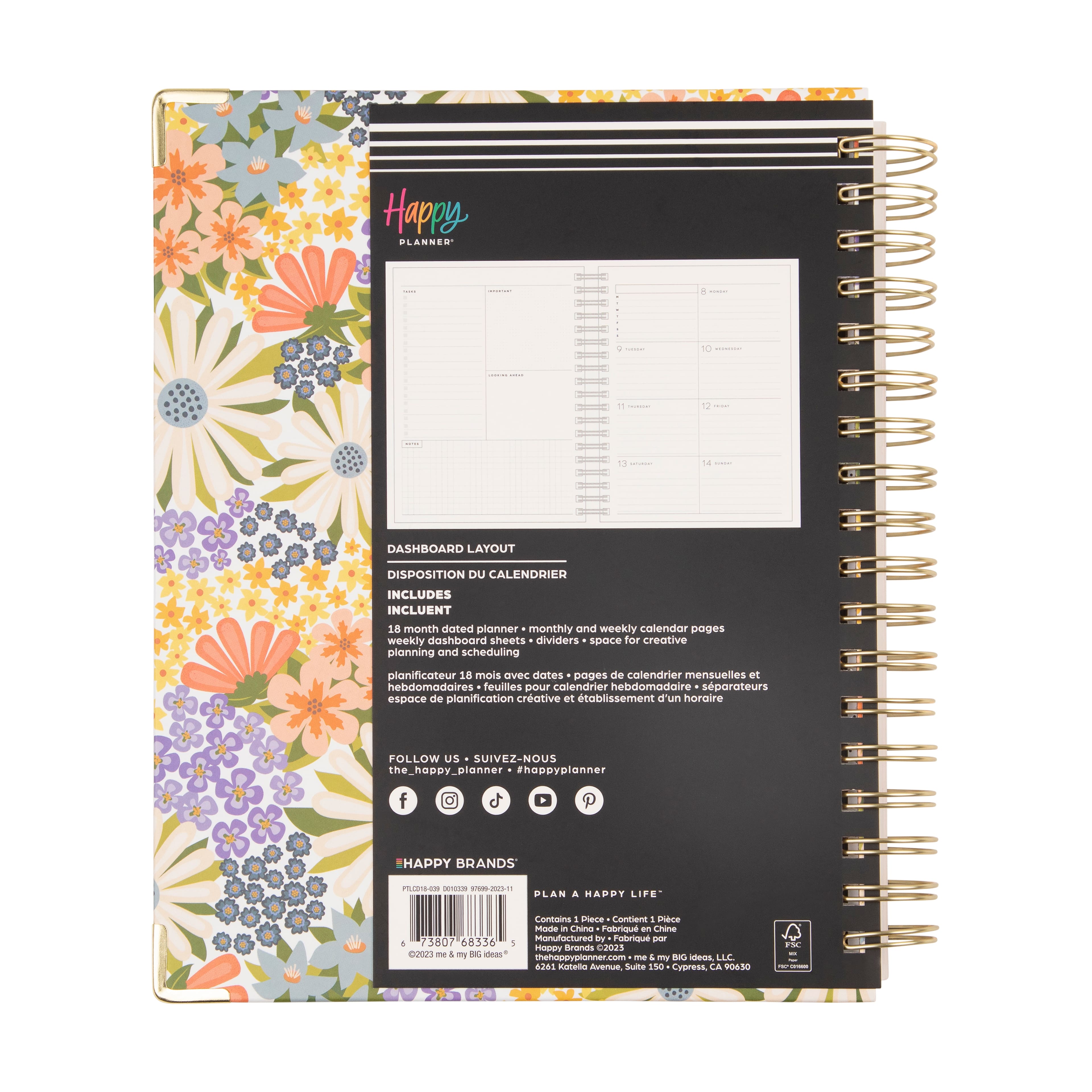 The Classic Happy Planner&#xAE; Twin Loop Spring Market