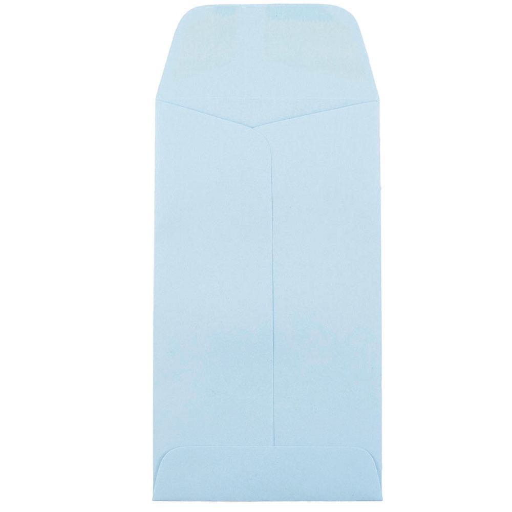 JAM Paper 3.125" x 5.5" Pastel Baby Blue Coin Business Envelopes, 50ct.