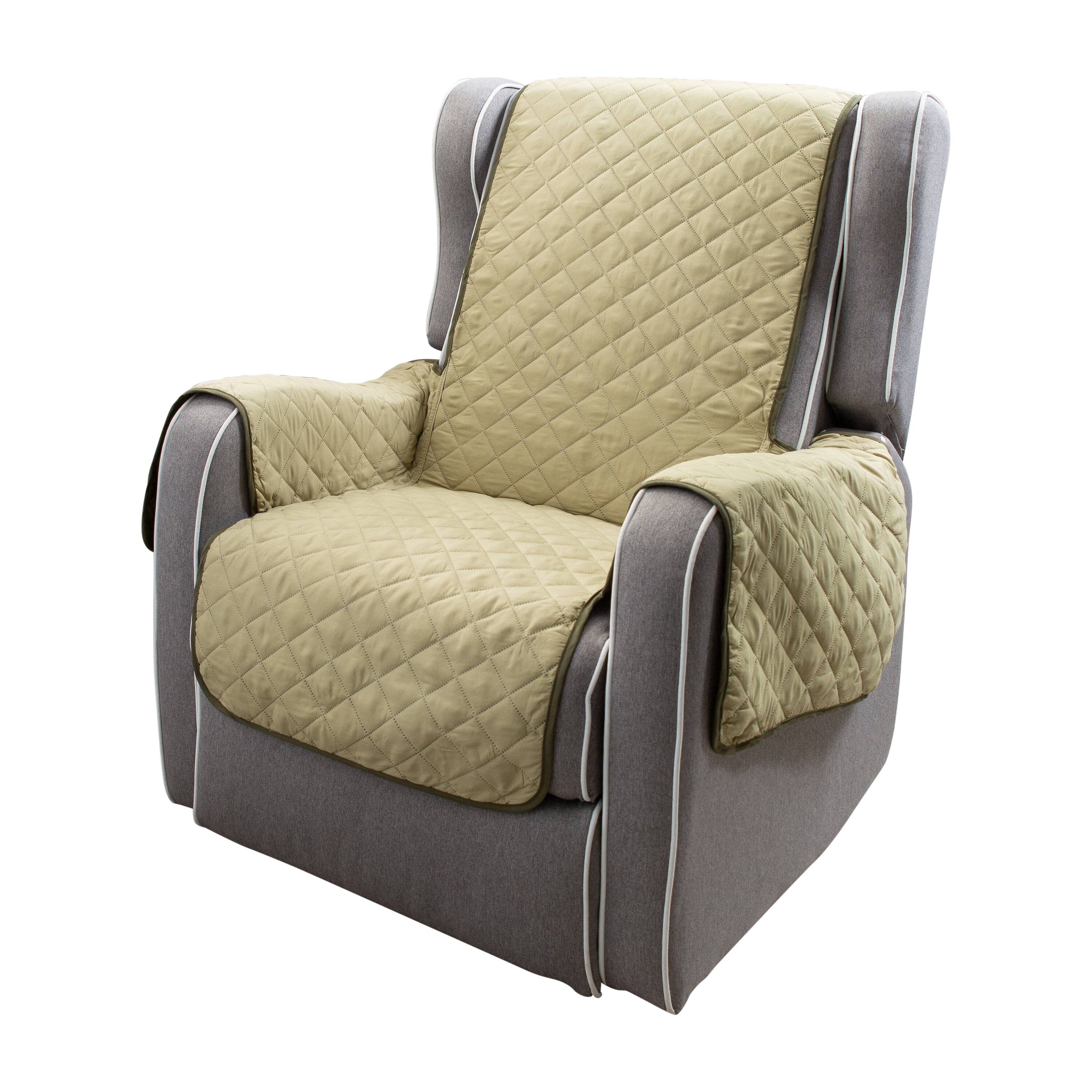 Home Details Reversible Quilted Furniture Chair Recliner Seat Protector