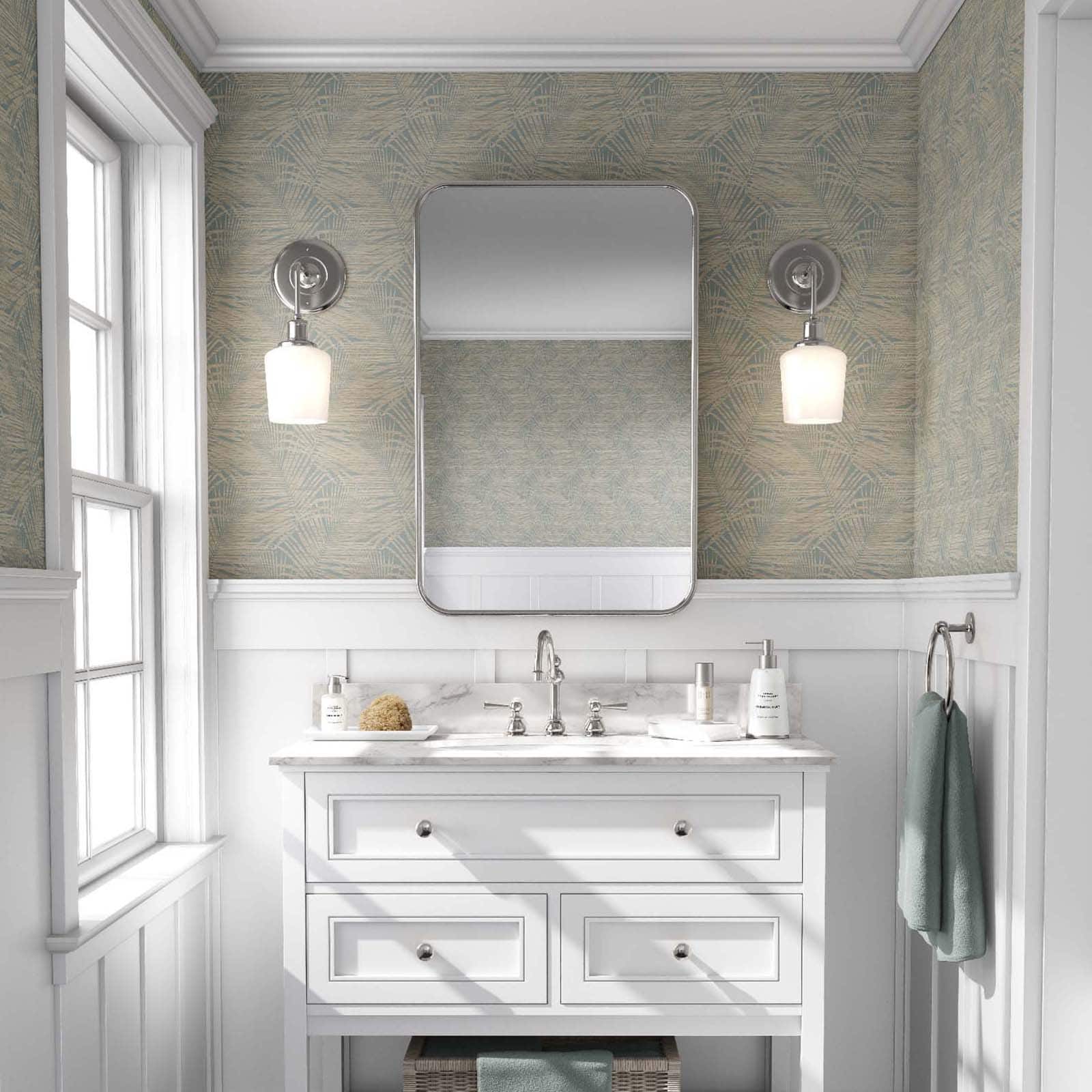 Tommy Bahama&#xAE; Shadow Palms Peel &#x26; Stick Wallpaper