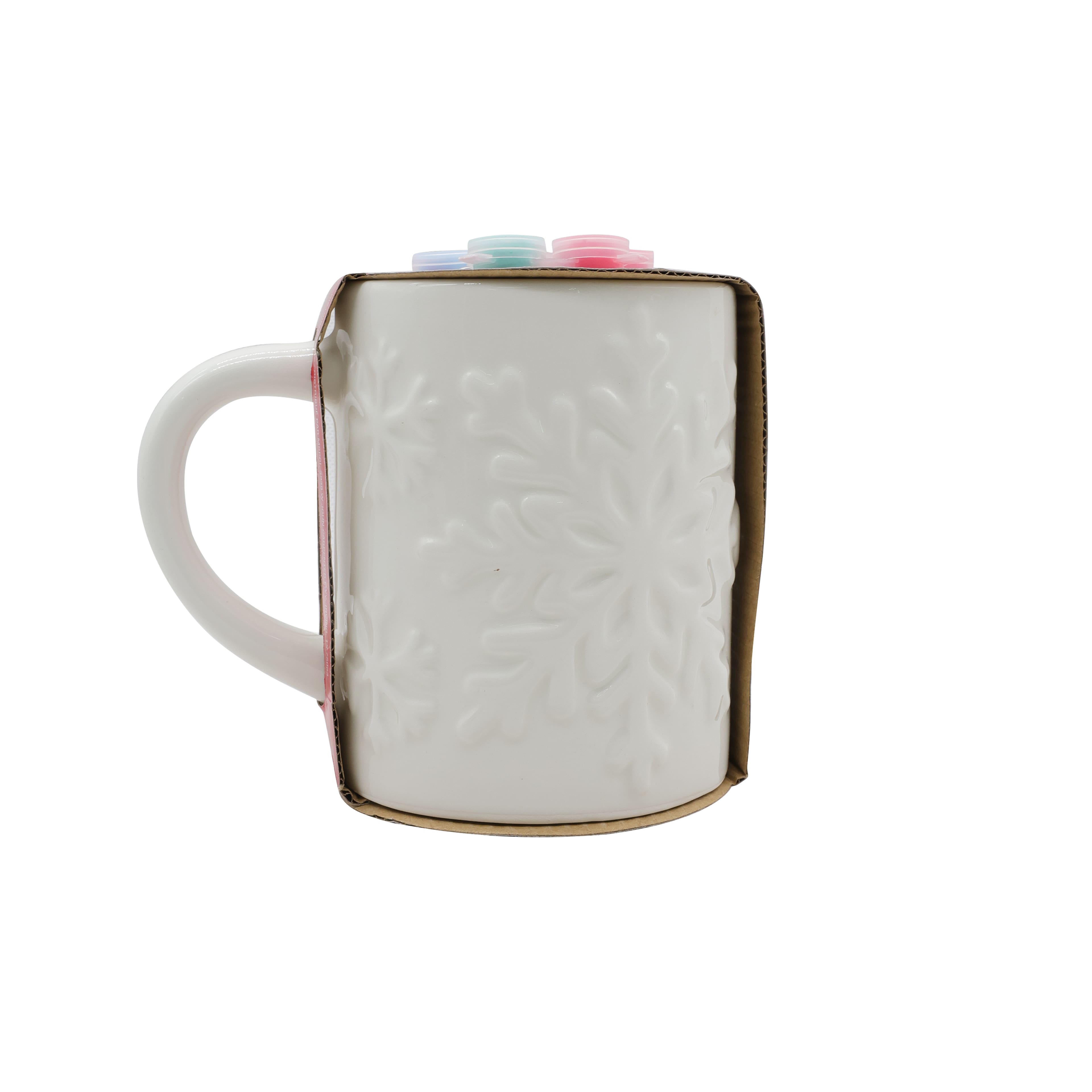 5.5&#x22; Snowflake Color Your Own Ceramic Mug Kit by Creatology&#x2122;