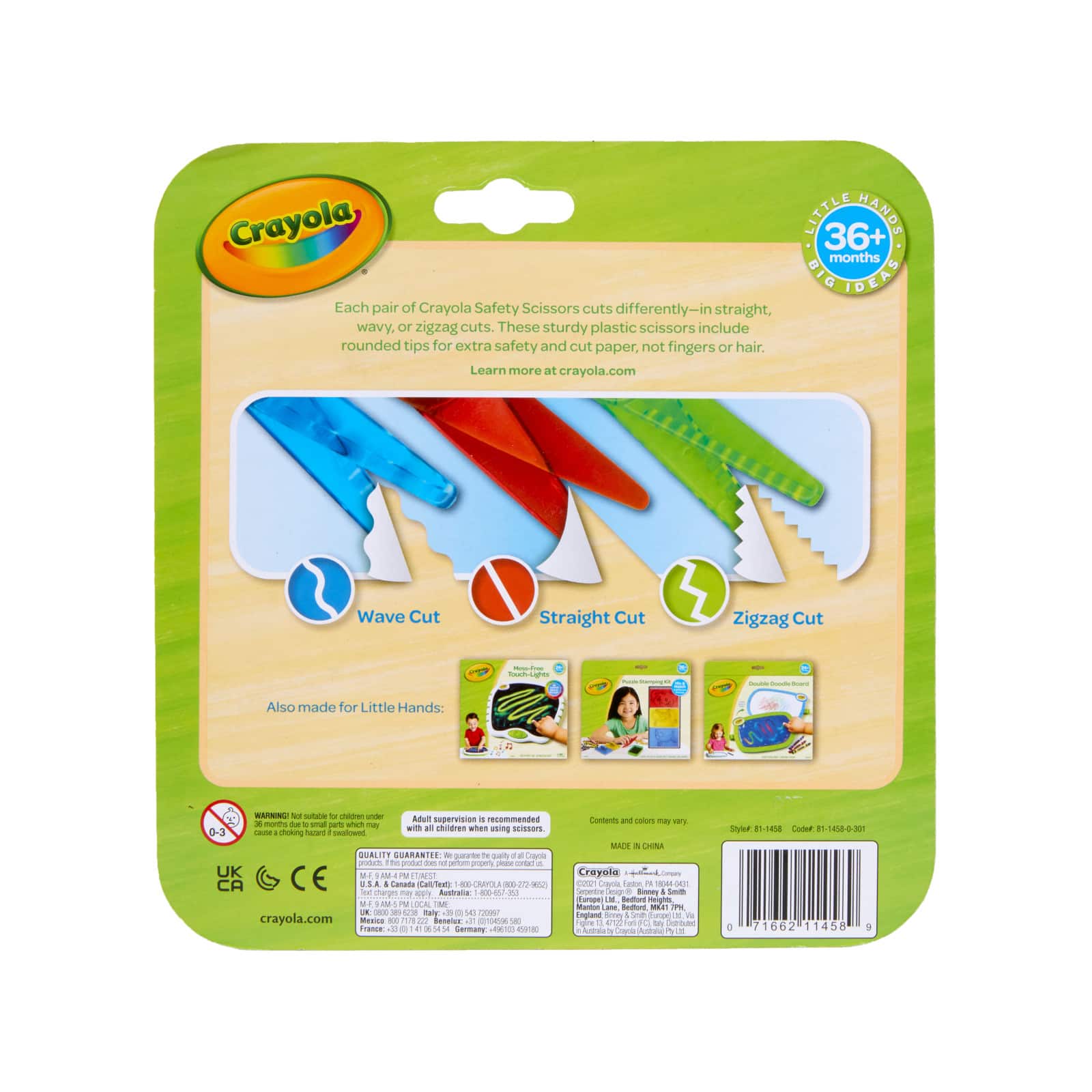 My First Crayola, Safety Scissors, Art Tools, 3 Scissors, Paper Cutting,  Great for Arts and Crafts for Preschoolers