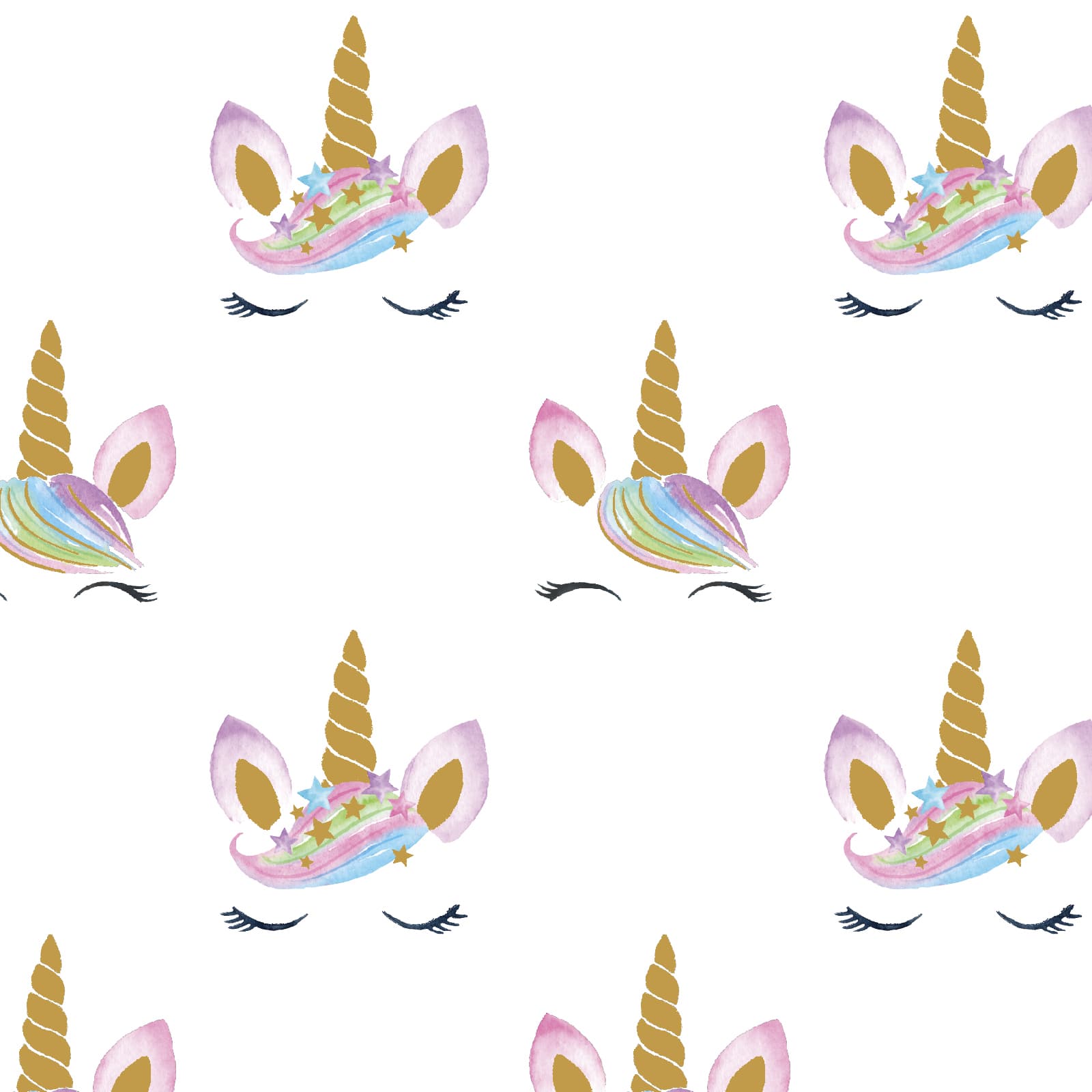 White Unicorn Cotton Fabric Bundle by Loops & Threads™