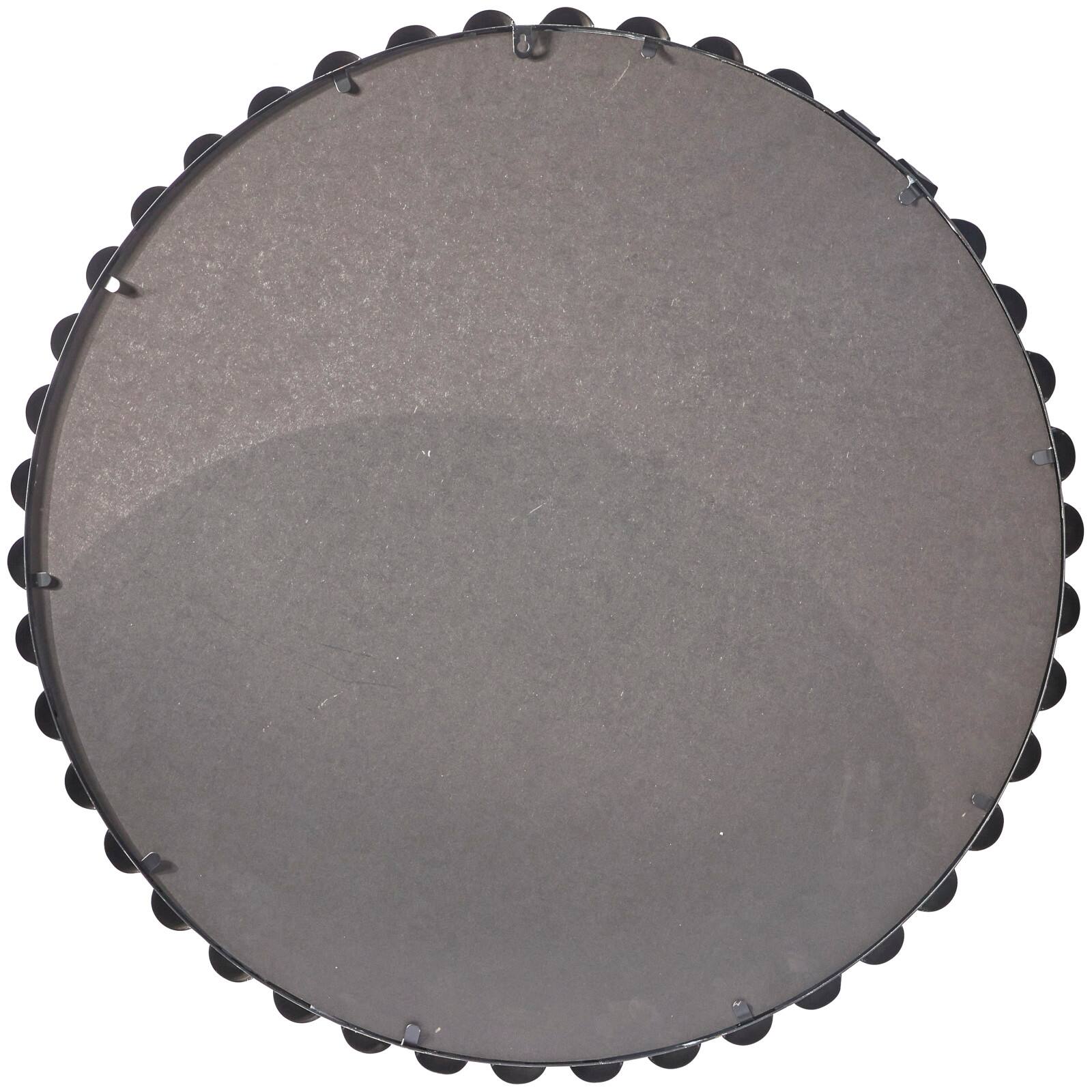 CosmoLiving by Cosmopolitan Dark Gray Metal Orb Framed Wall Mirror 36" x 2" x 36"