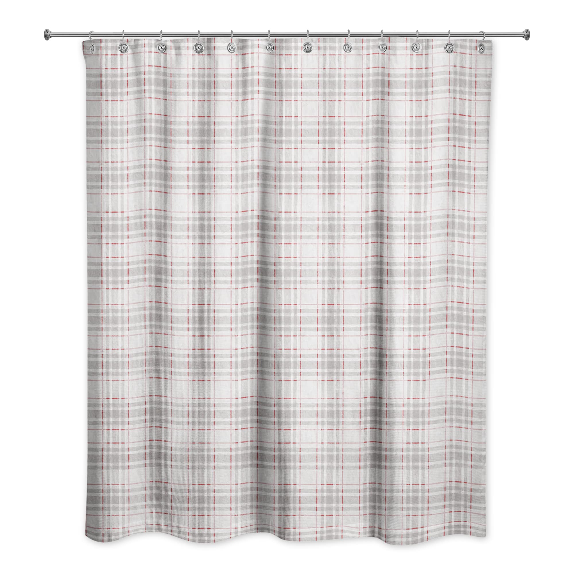 Holiday Gray Plaid Shower Curtain Michaels