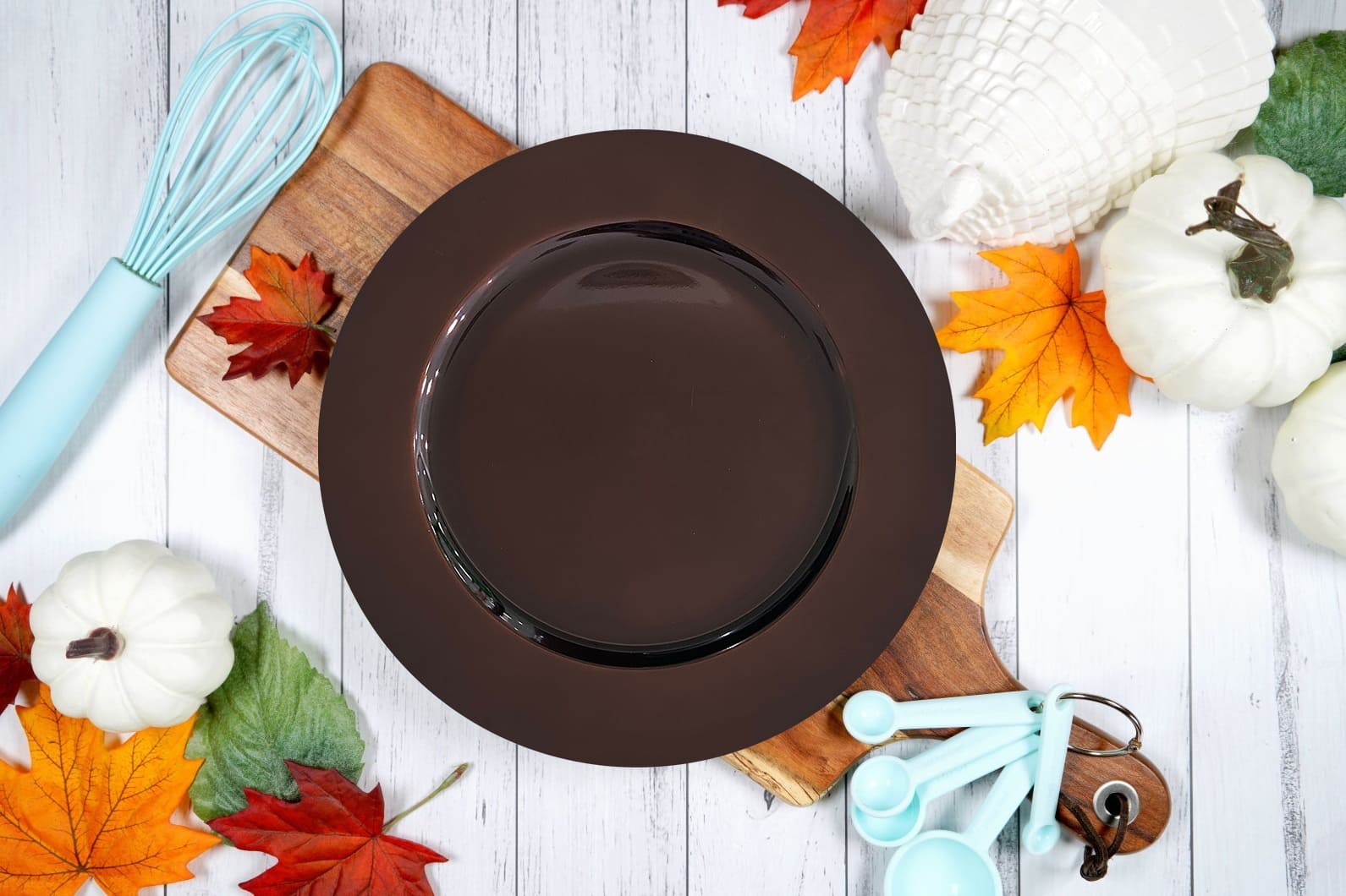 13&#x22; Chocolate Charger Plate by Celebrate It&#x2122;