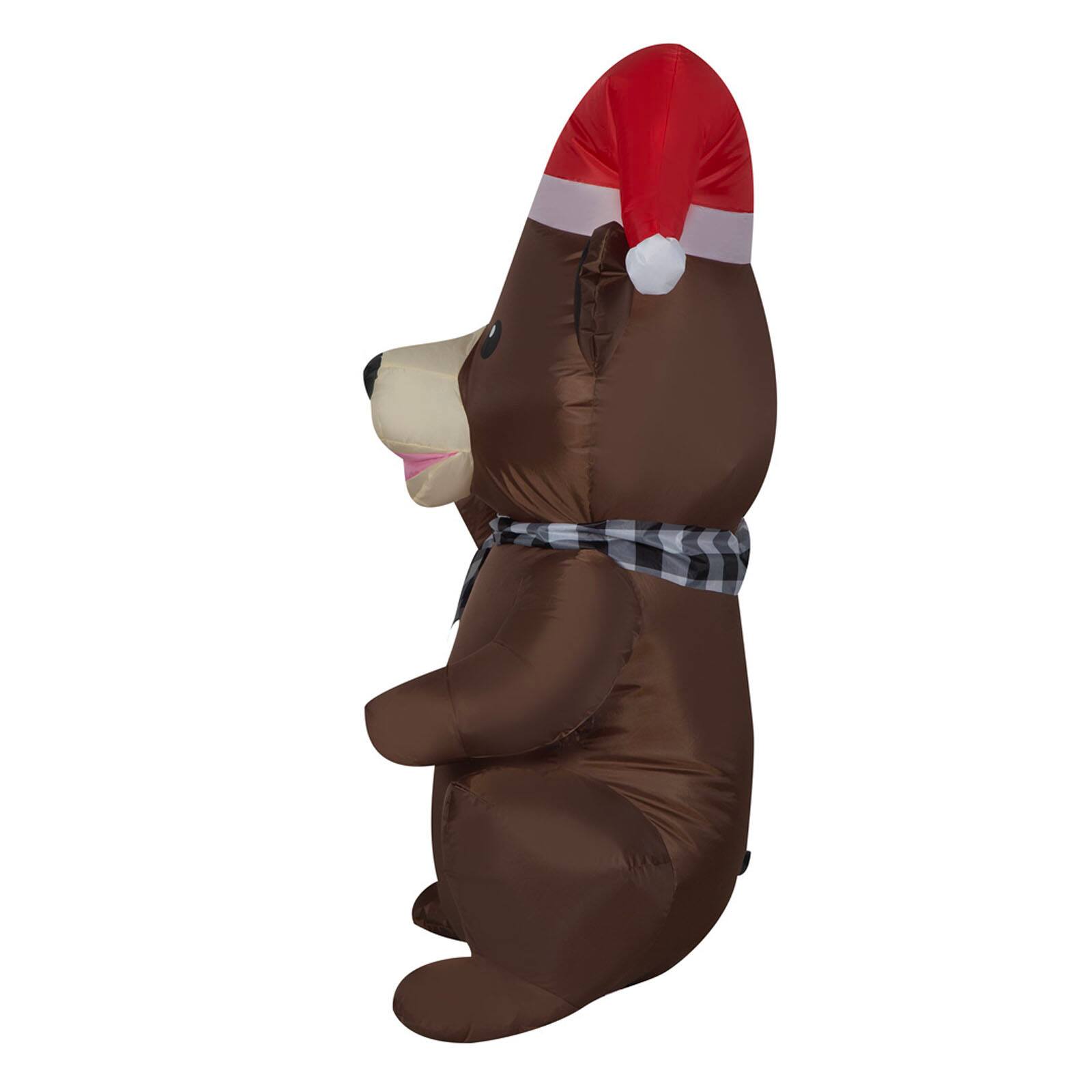 3.5ft. Airblown® Inflatable Christmas Baby Woodland Black Bear | Michaels